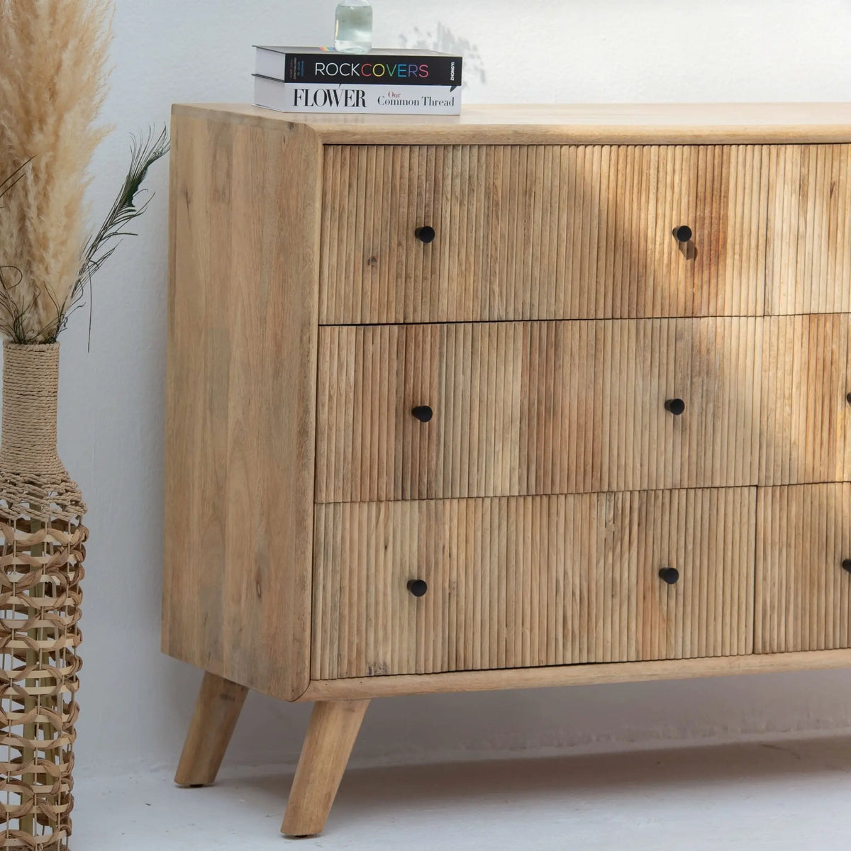 LUWIN WOODEN CHEST OF DRAWERS - Art and craft furniture
