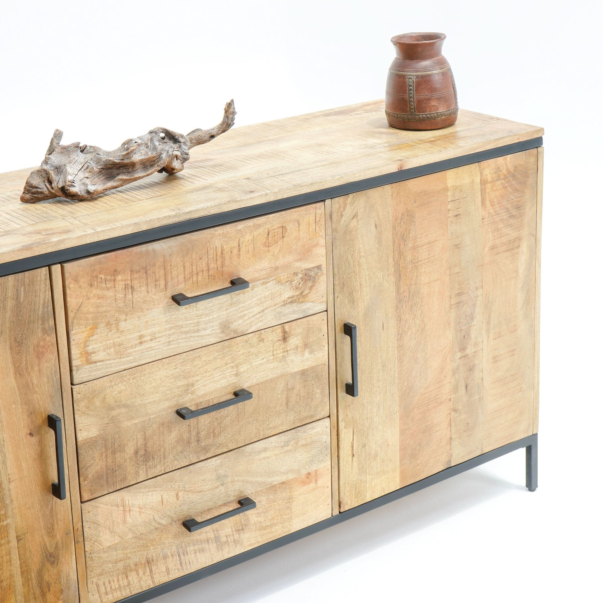 MADRID TWO DOOR THREE DRAWER SIDEBOARD - Art and craft furniture