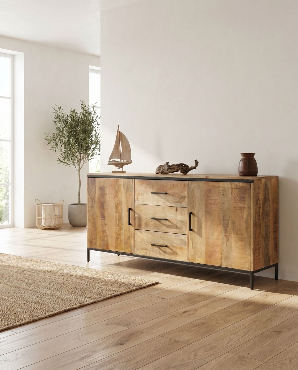 Madrid Two Door Three Drawer Sideboard - Art and craft furniture