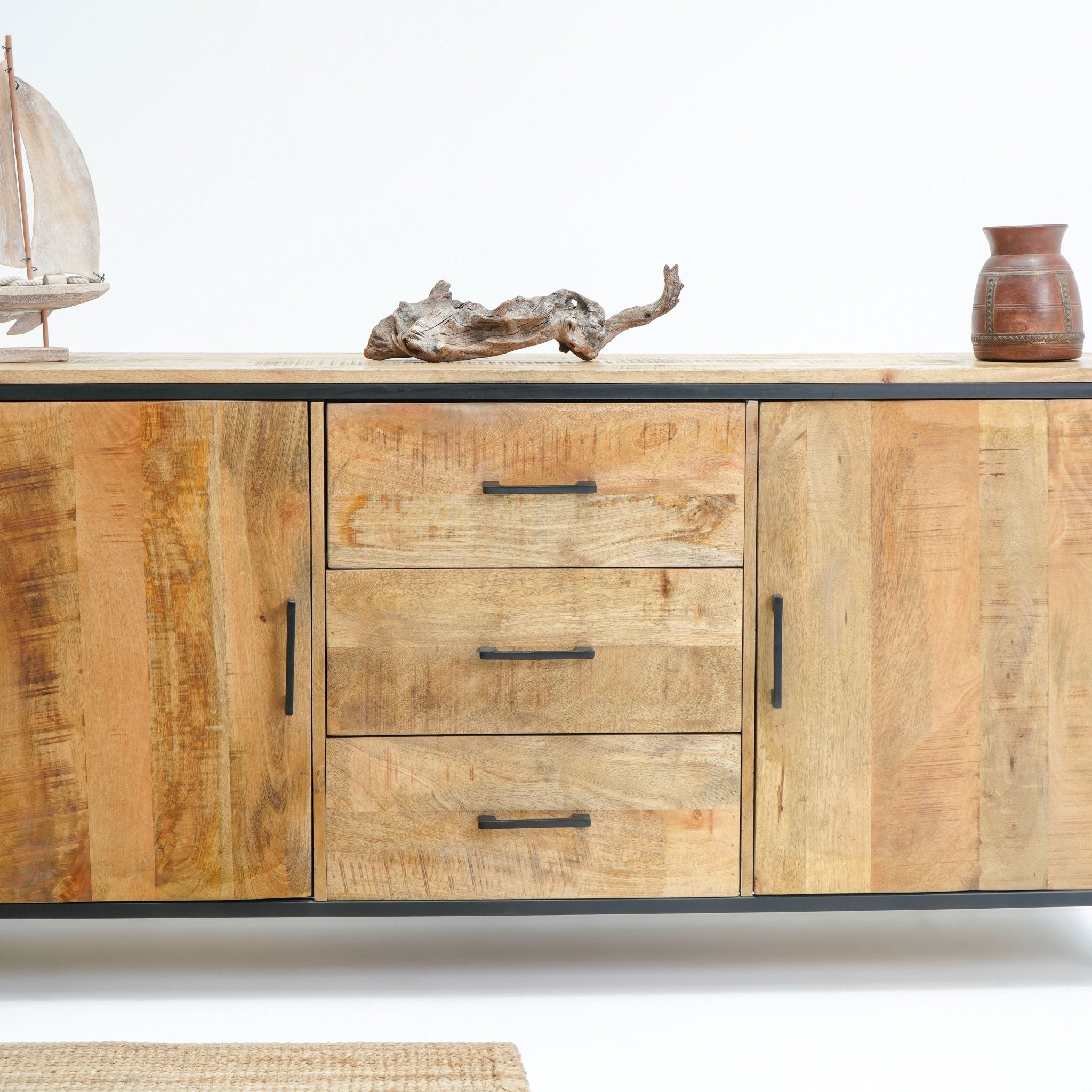 MADRID TWO DOOR THREE DRAWER SIDEBOARD - Art and craft furniture