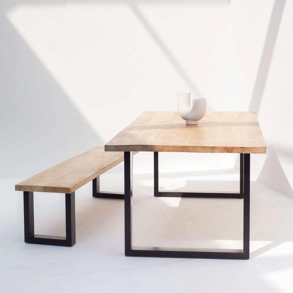 Mango Aura U Leg Dining Table - Art and craft furniture