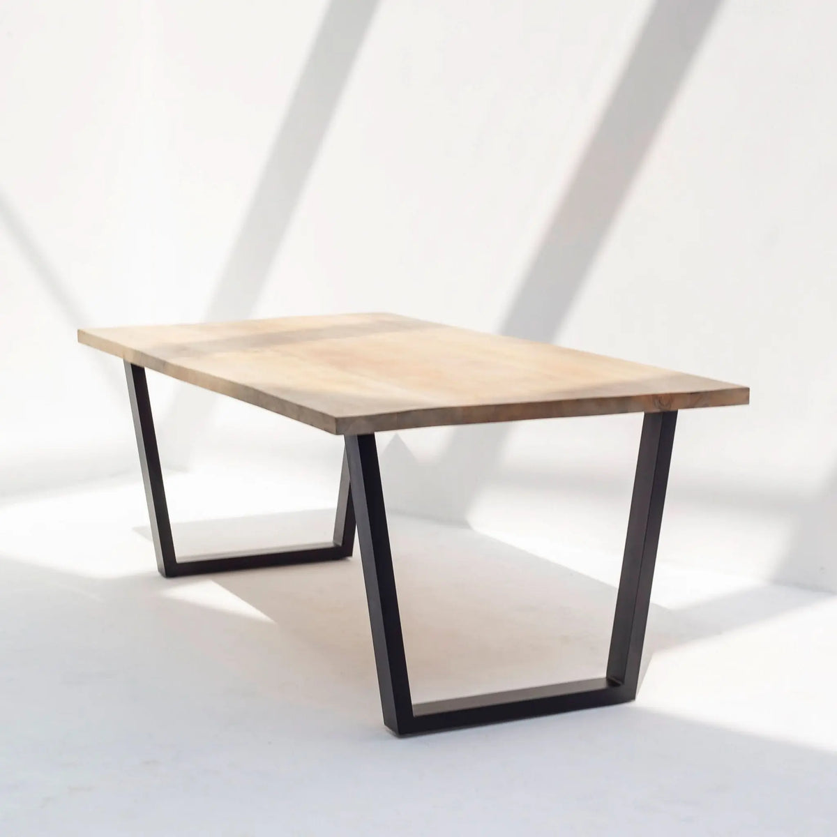 Mango Aura V Leg Dining Table - Art and craft furniture