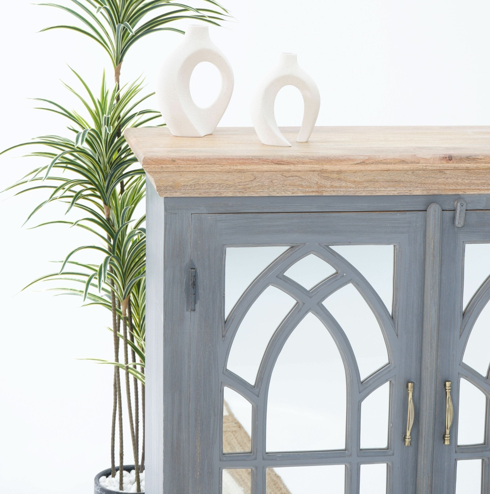 MANGO MYSTIQUE GLASS DOOR SIDEBOARD - Art and craft furniture