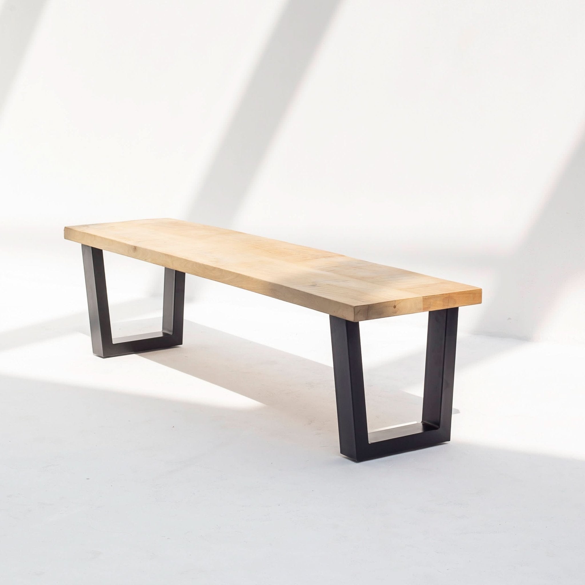 MANGO WOOD AURA V LEG BENCH - Art and craft furniture