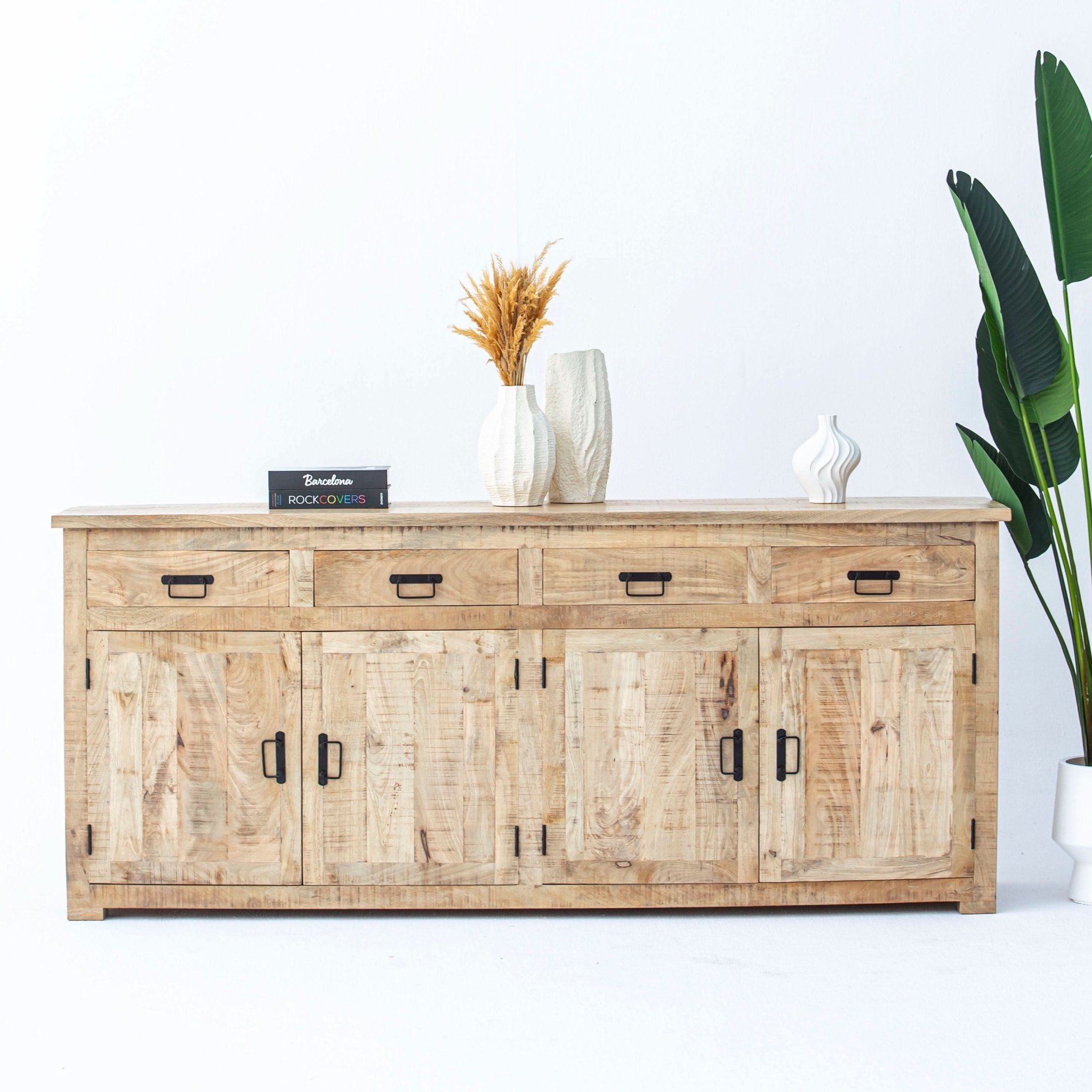 MANGOEDGE FOUR DOOR & DRAWER SIDEBOARD - Art and craft furniture