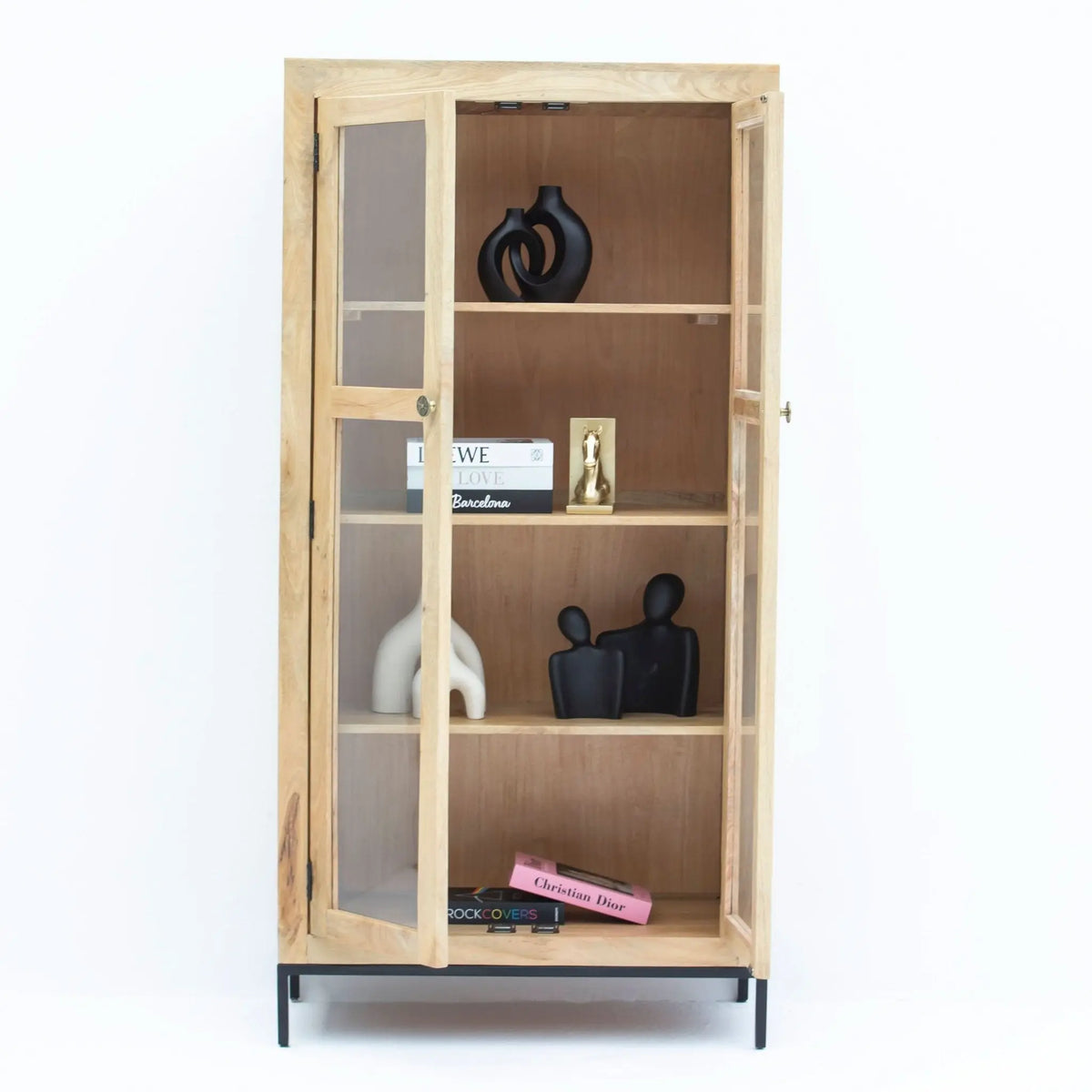 Mangoedge Two Door Wooden Cabinet - Art and craft furniture