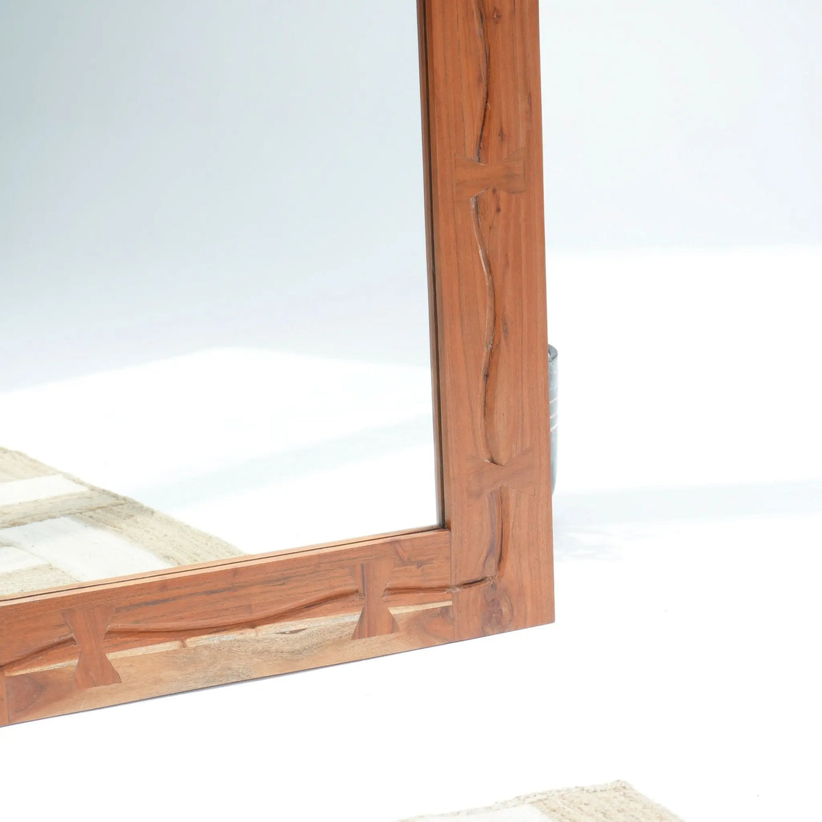 Marvel Acacia Wood Frame Mirror - Art and craft furniture