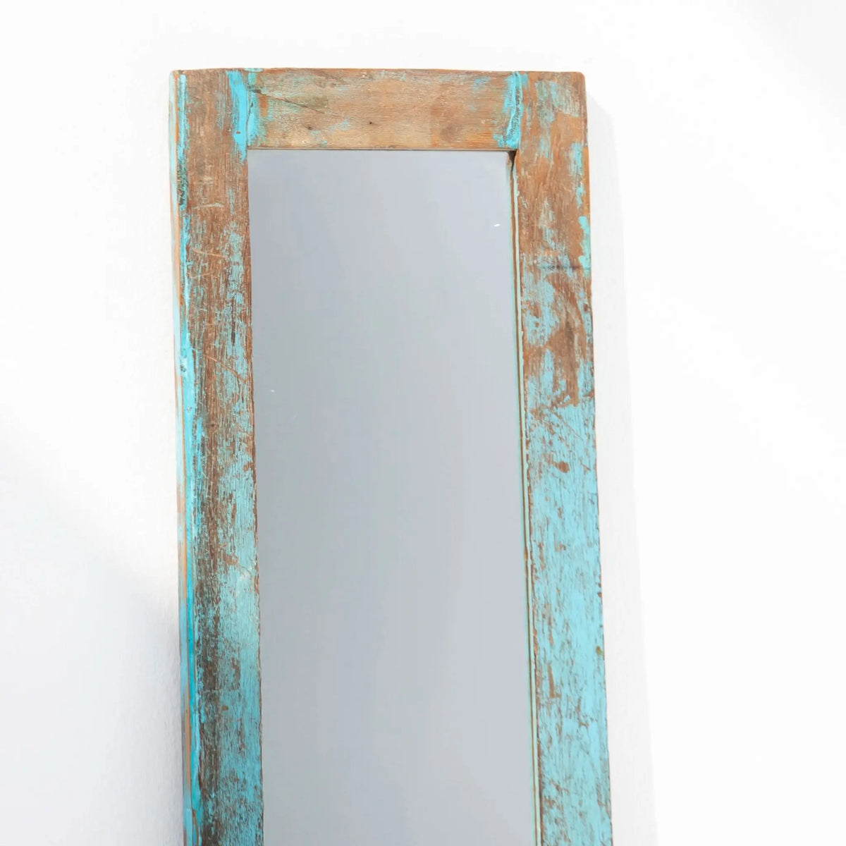 Medium Size Antique Rustic Colour Mix Frame Mirrors - Art and craft furniture