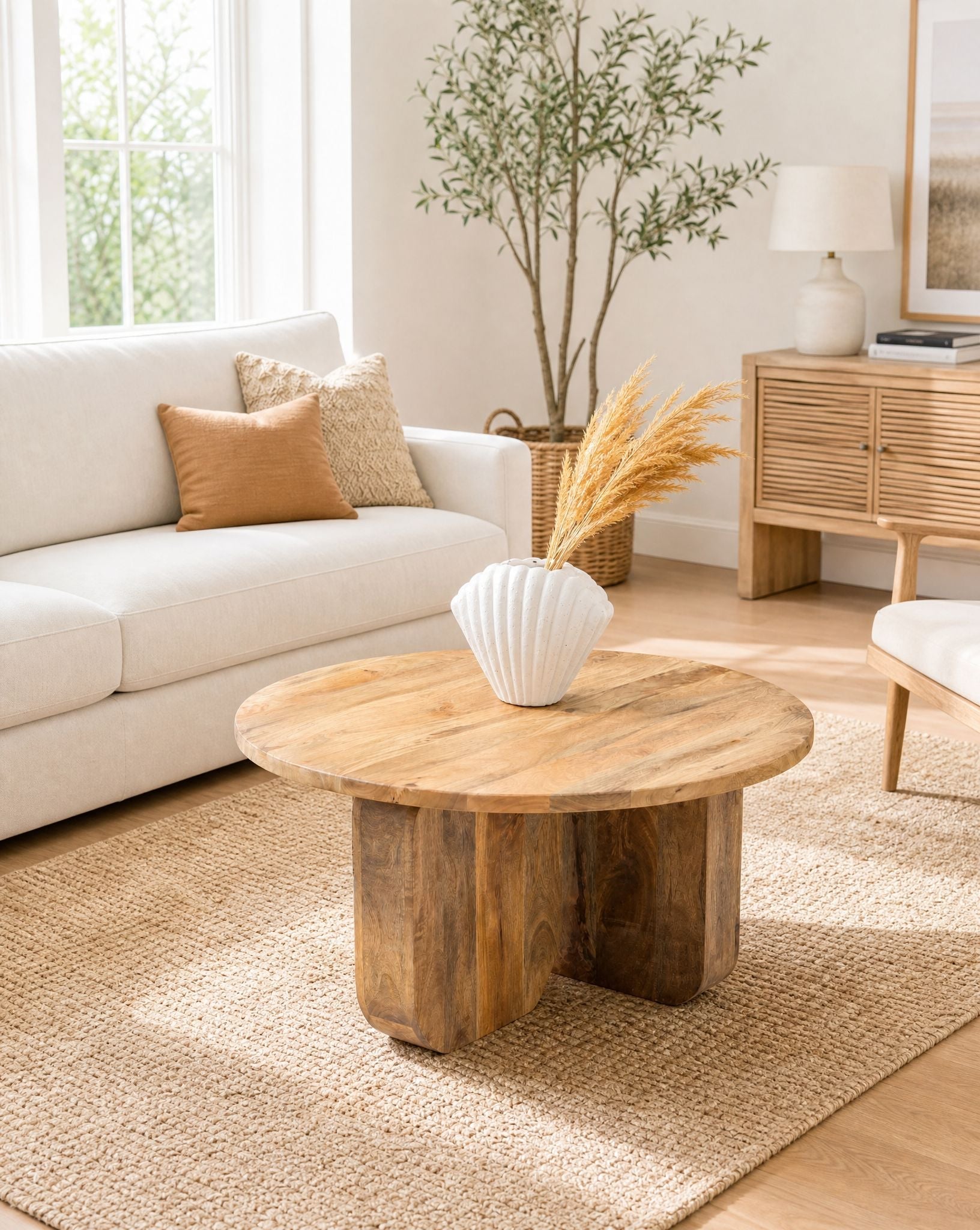Montera Mango Wood Coffee Table - Art and craft furniture