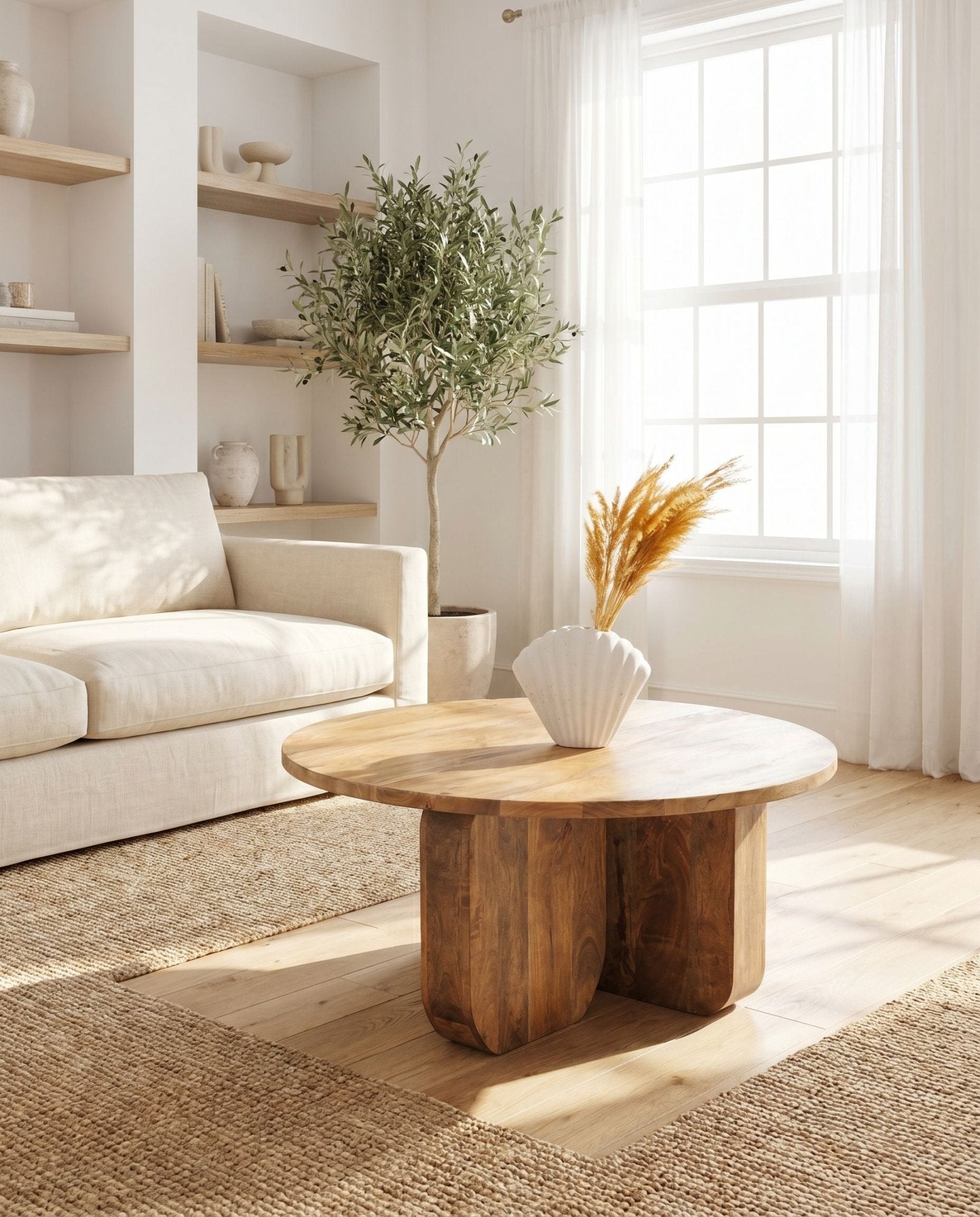Montera Mango Wood Coffee Table - Art and craft furniture
