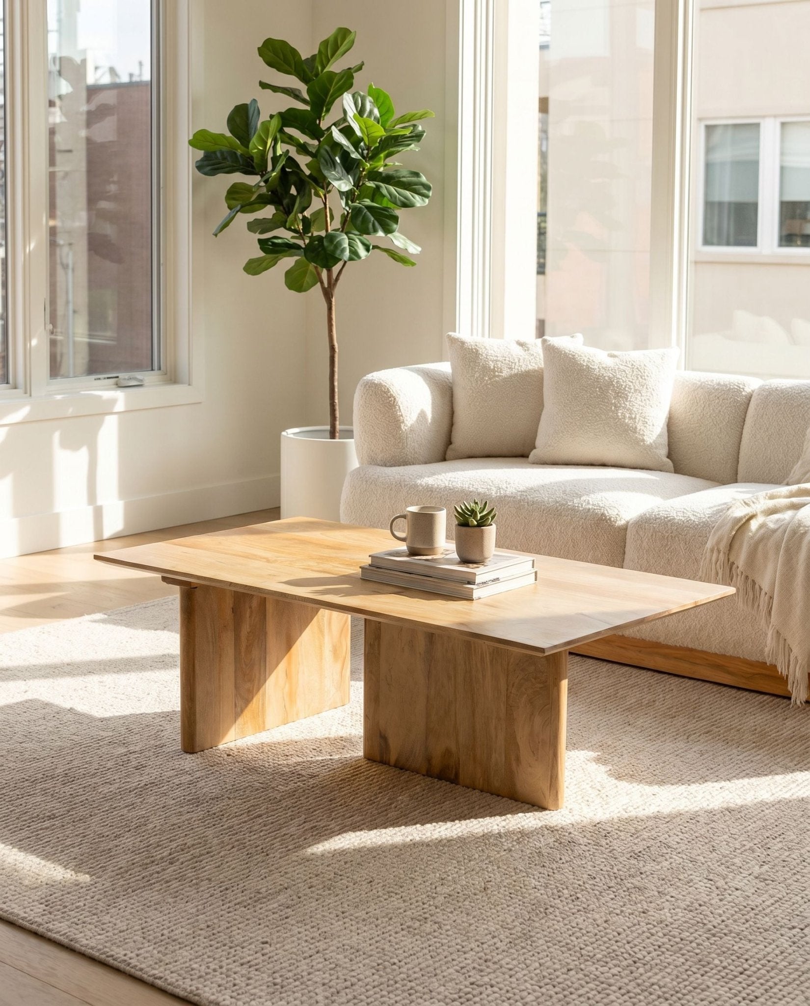 Montera Wooden Coffee Table - Art and craft furniture