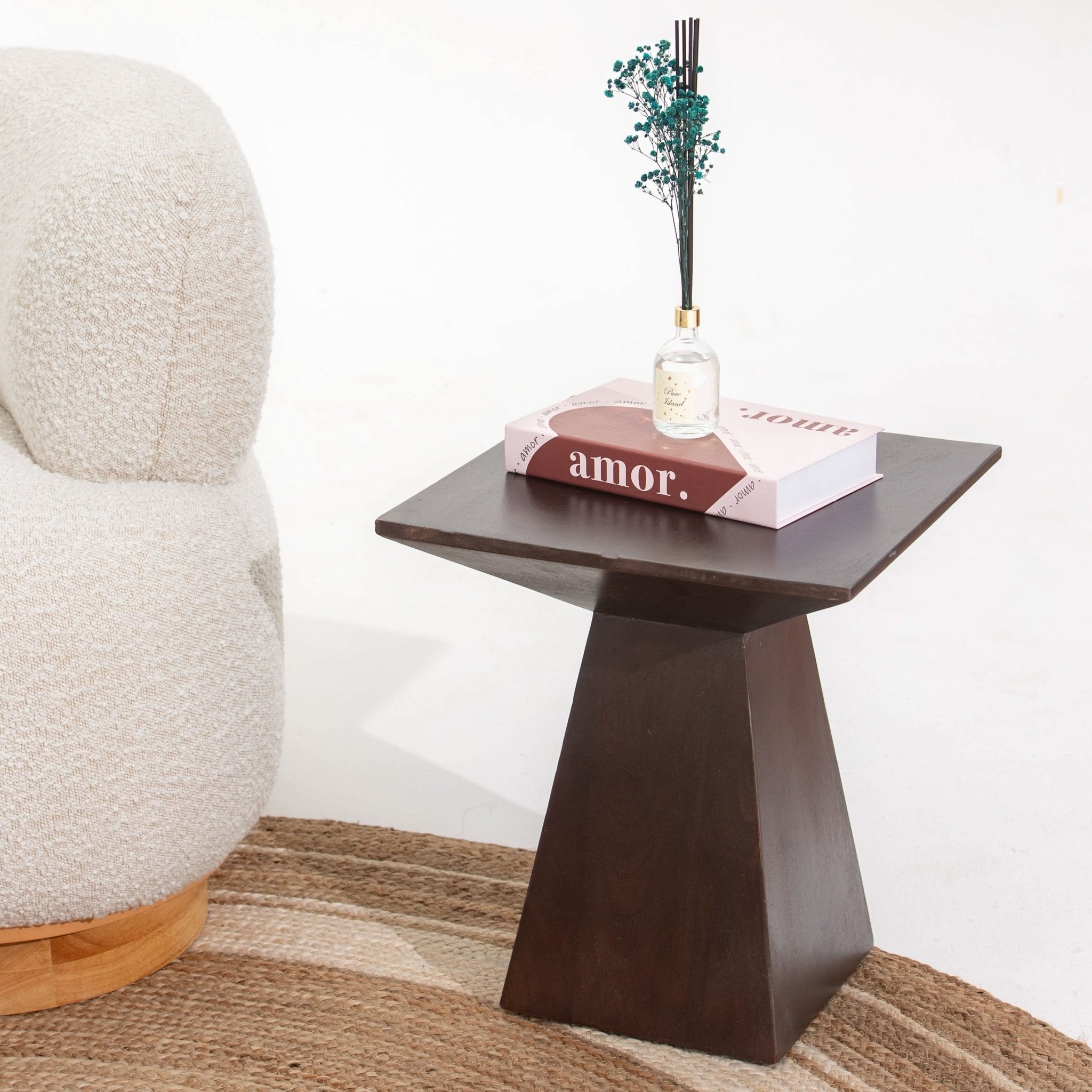 MONTERA WOODEN SIDETABLE - Art and craft furniture