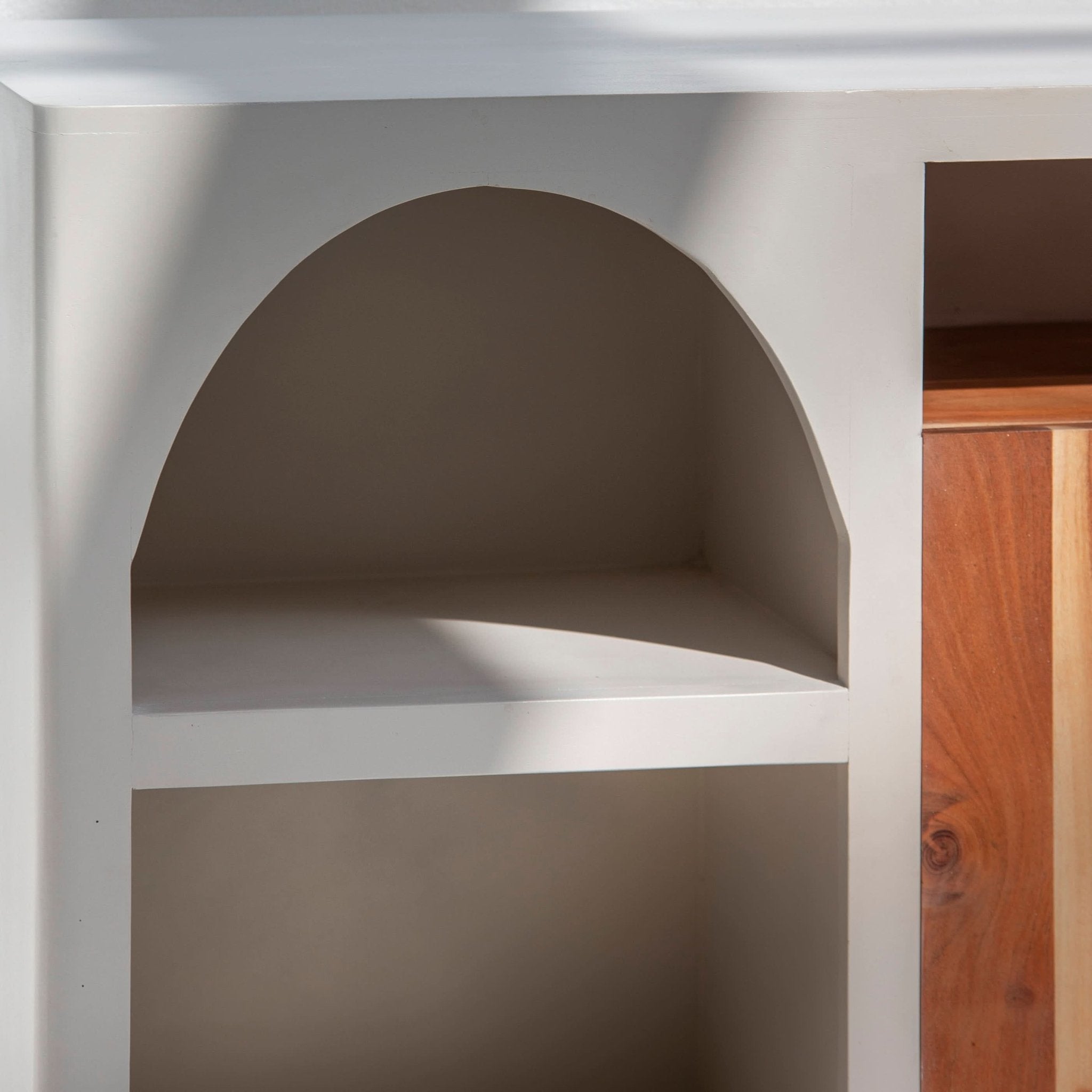 NATURA CURVE WOODEN TWO DOOR SIDEBOARD - Art and craft furniture