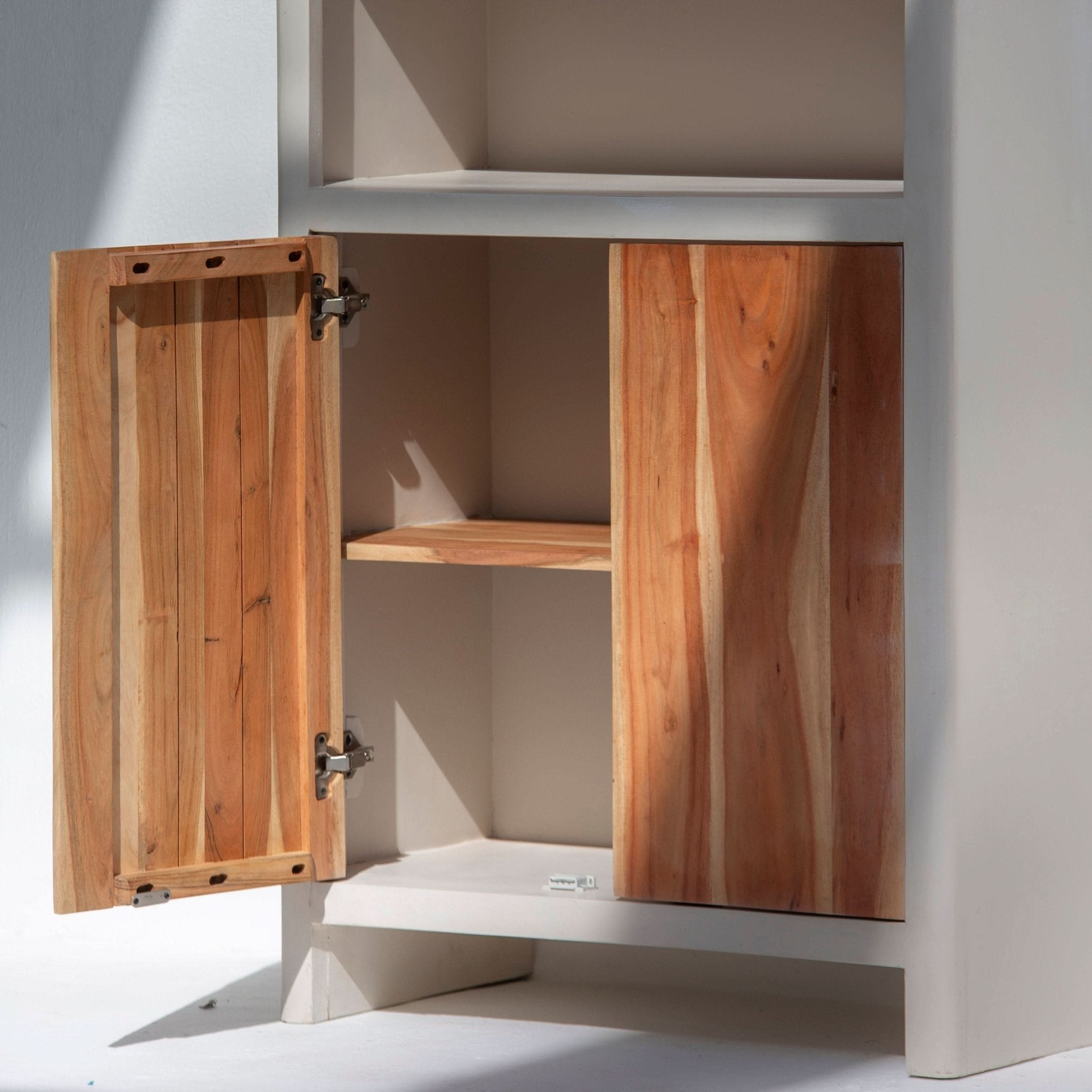 NATURA CURVE WOODEN TWO DOOR SIDEBOARD - Art and craft furniture