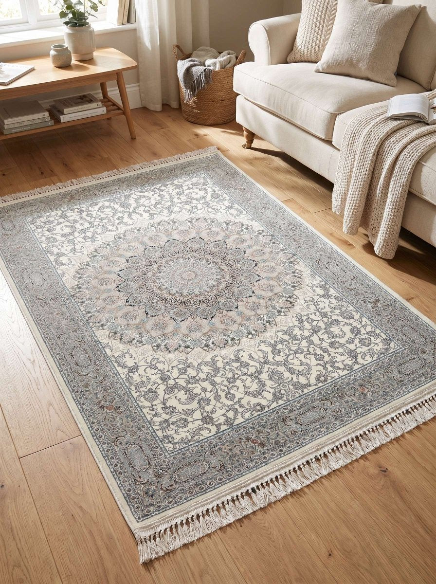 Navid Silver Gray Carpet - Art and craft furniture