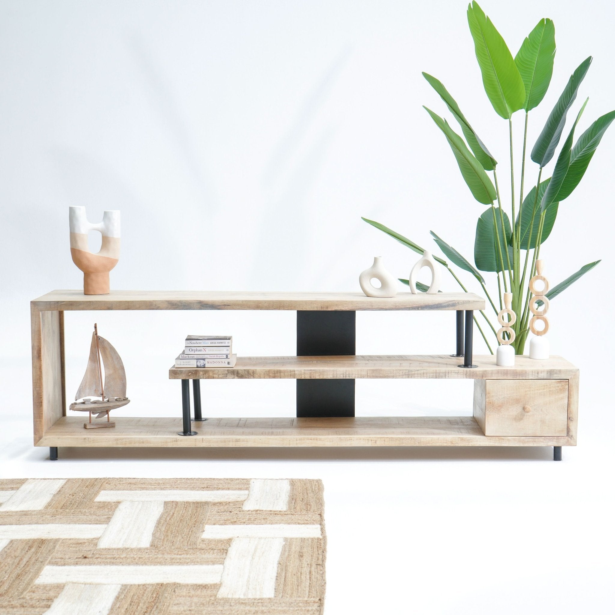NEW-BERN Z SHAPE TV STAND - Art and craft furniture