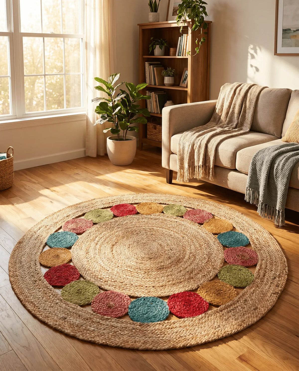 Noma Natural Jute Rug - Art and craft furniture