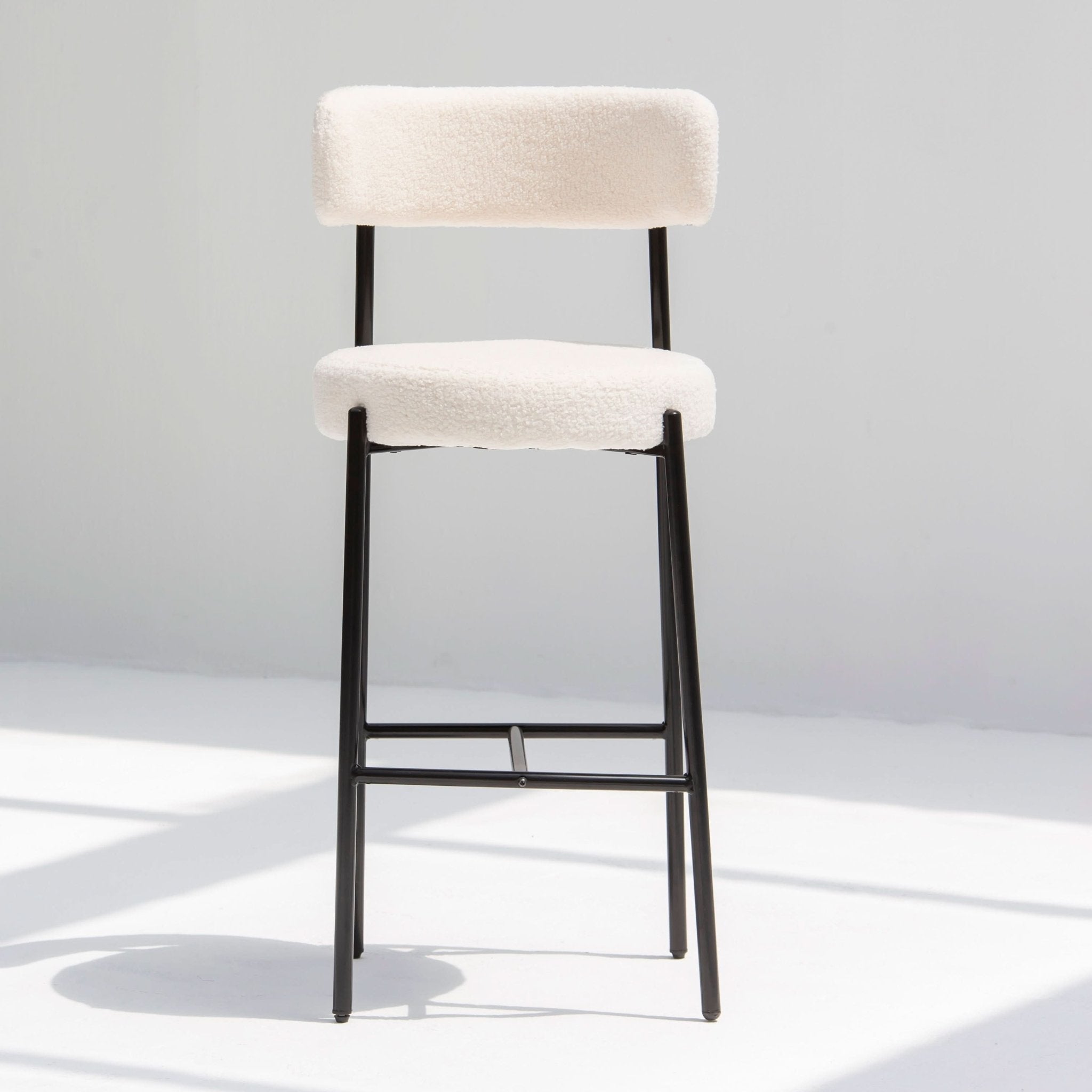 NUAGE WHITE FABRIC BAR CHAIR - Art and craft furniture