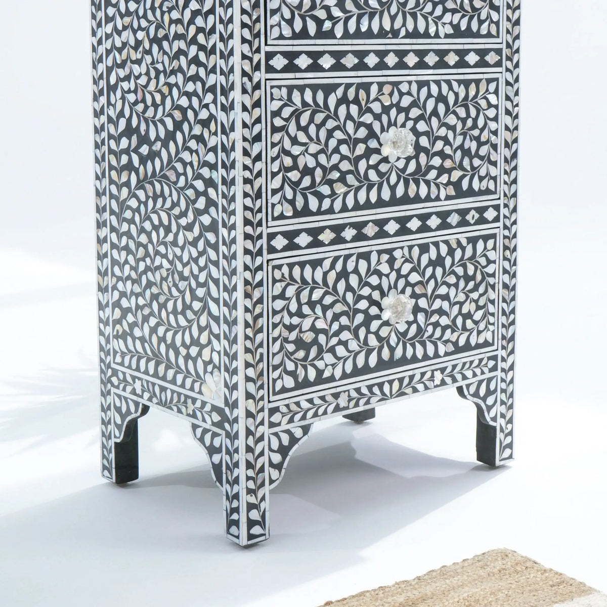 Ocean Pearl Single Mother Of Pearl Chest of Drawchest - Art and craft furniture