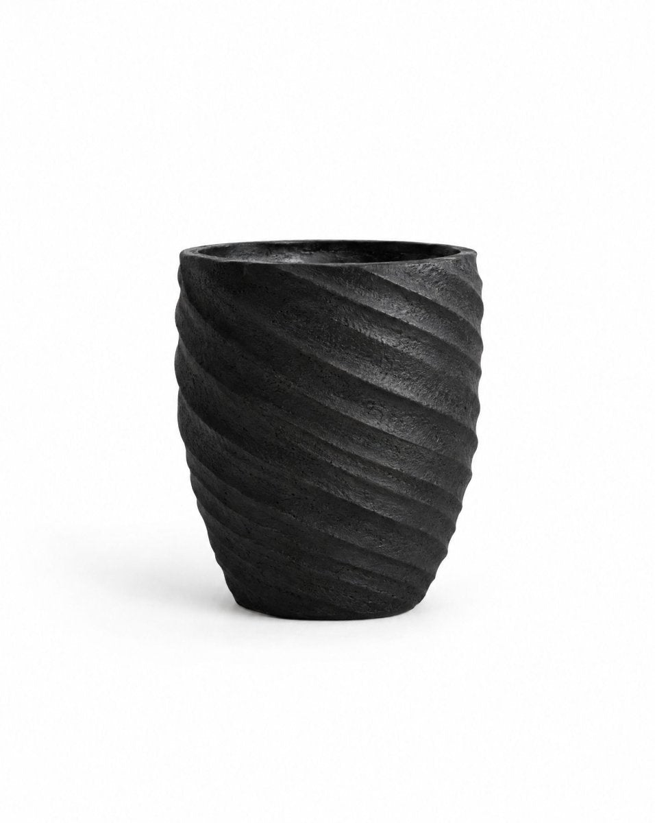 Onyx Swirl Texture Planter - Art and craft furniture