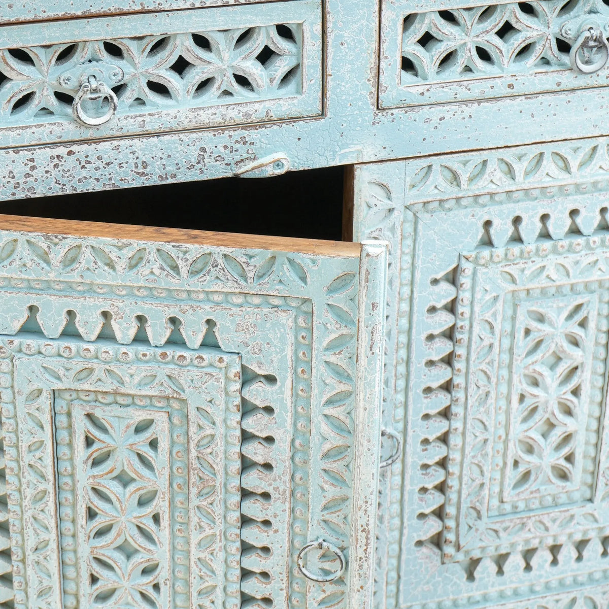 Orleans Four Door Drawer Sideboard - Art and craft furniture
