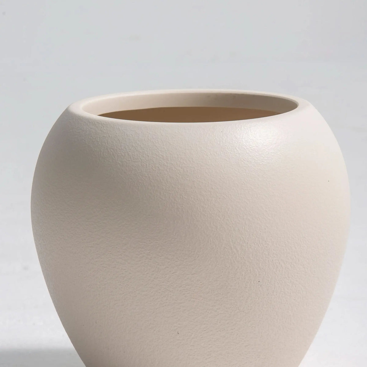 Orlia Half Oval White Planter - Art and craft furniture