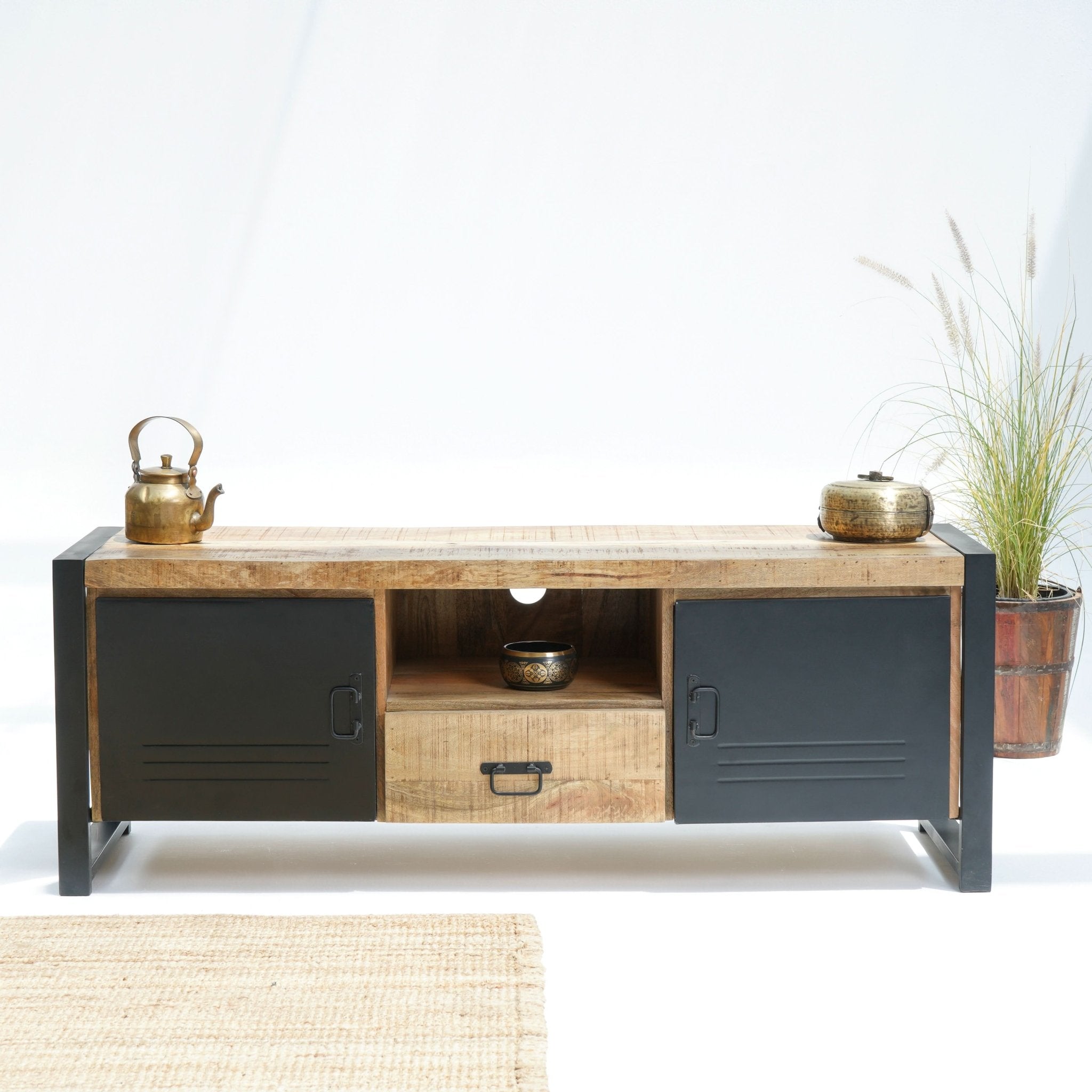 OSLO ONE DRAWER TWO DOOR TV STAND - Art and craft furniture