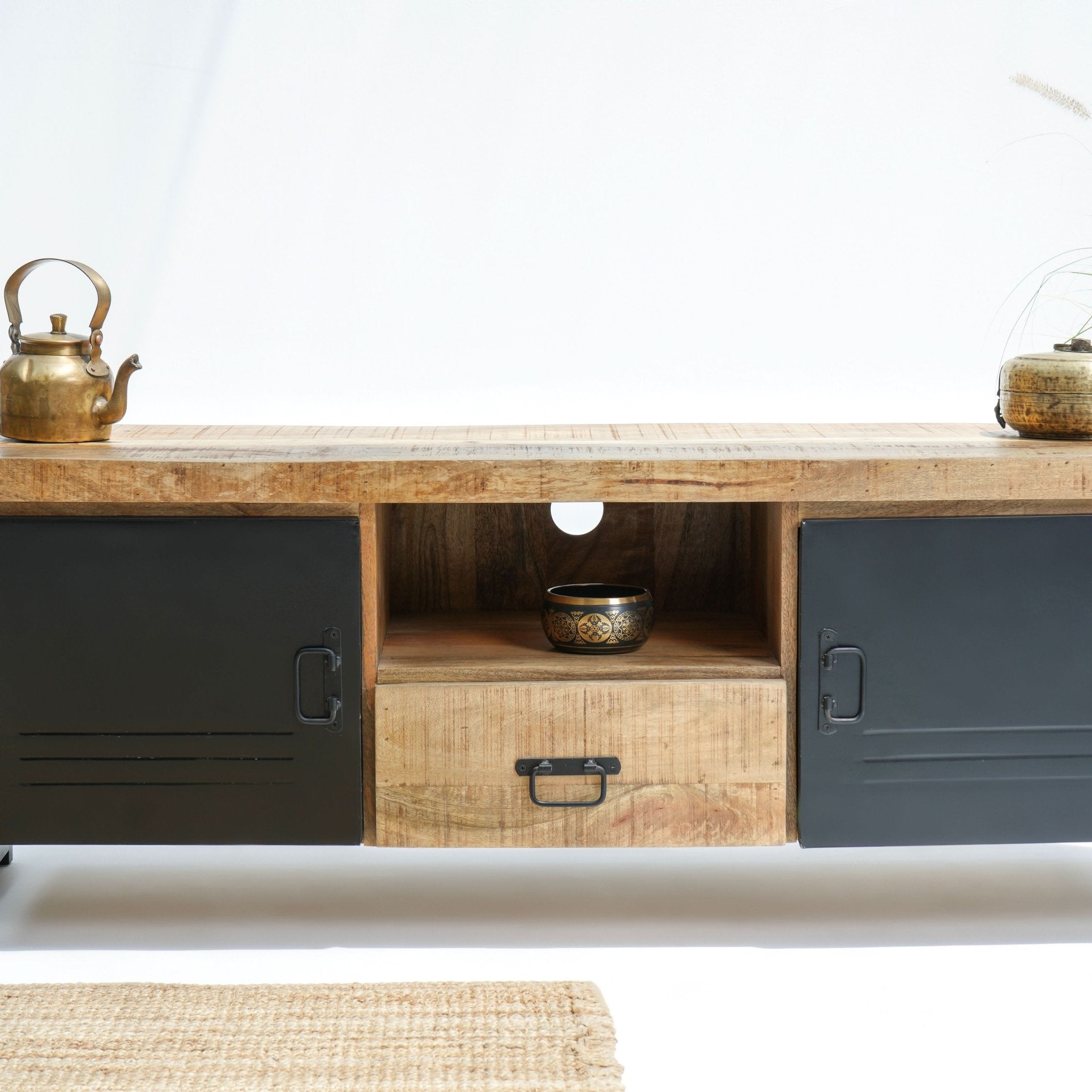 OSLO ONE DRAWER TWO DOOR TV STAND - Art and craft furniture
