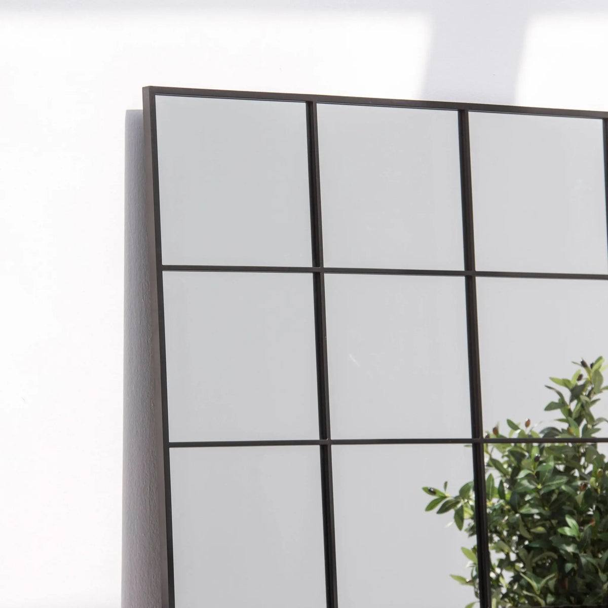 Raven Black Rectangular Frame Mirror - Art and craft furniture