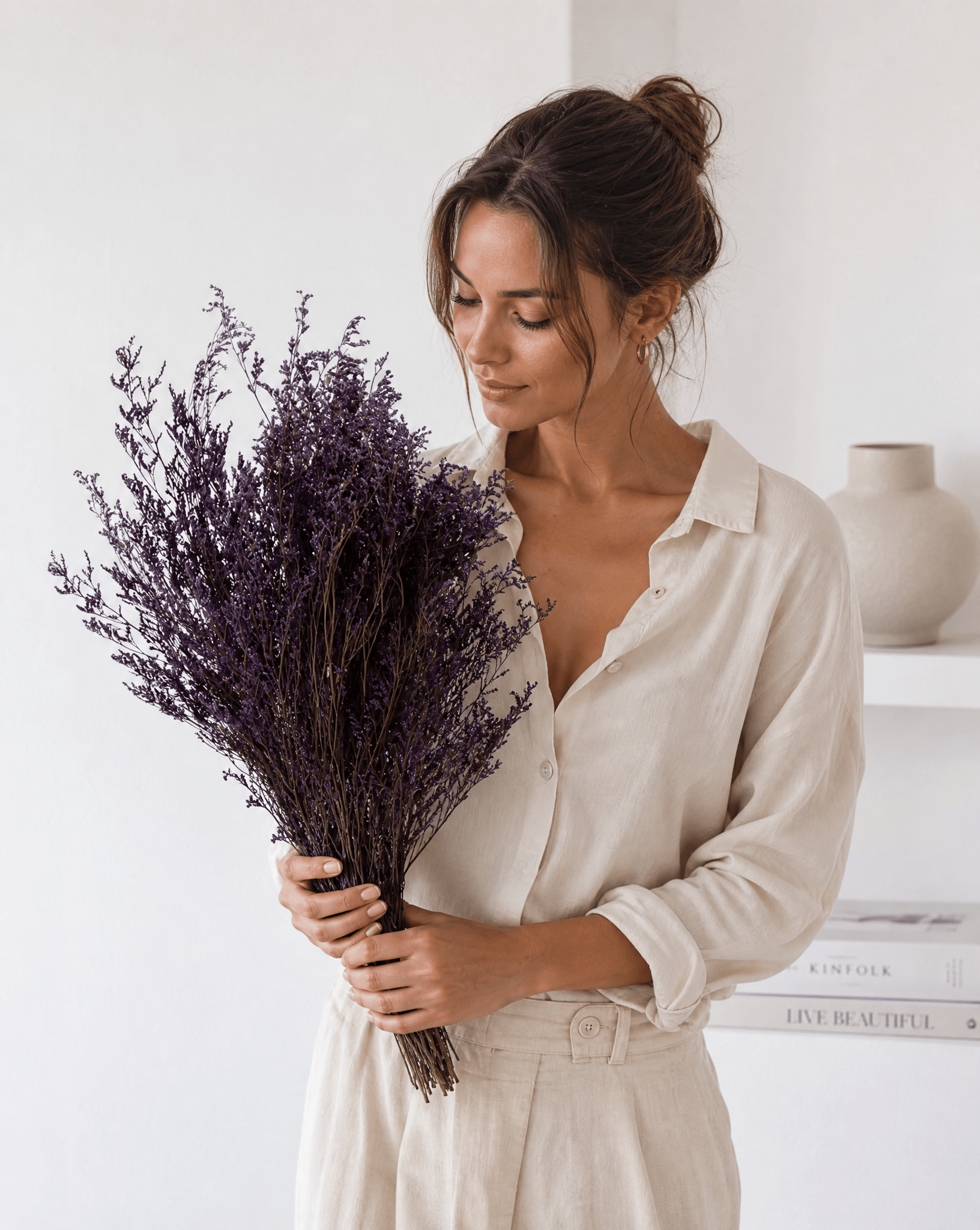 Purple Sea Lavender Bunch - Art and craft furniture
