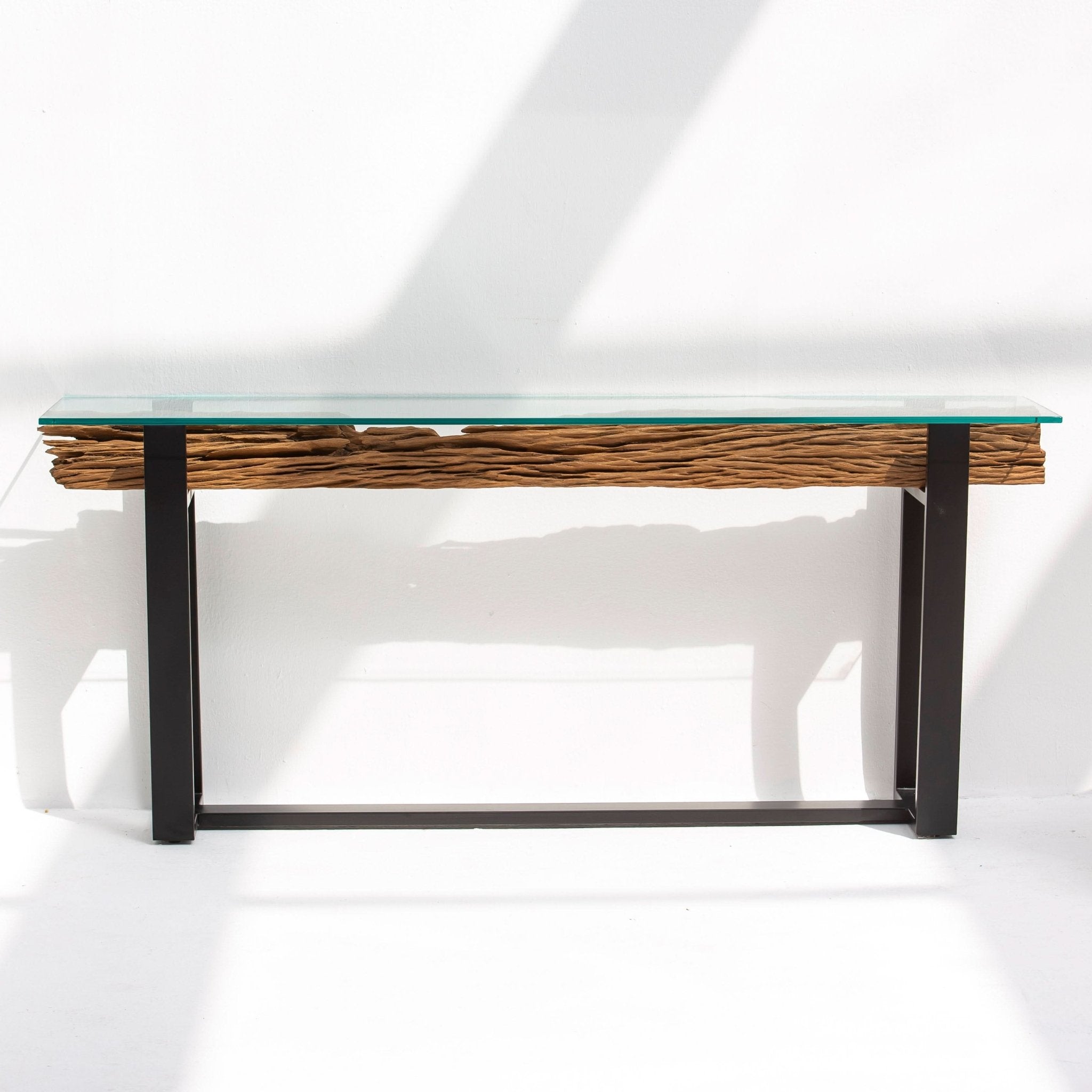 RAILWAY LOG CONSOLE TABLE - Art and craft furniture
