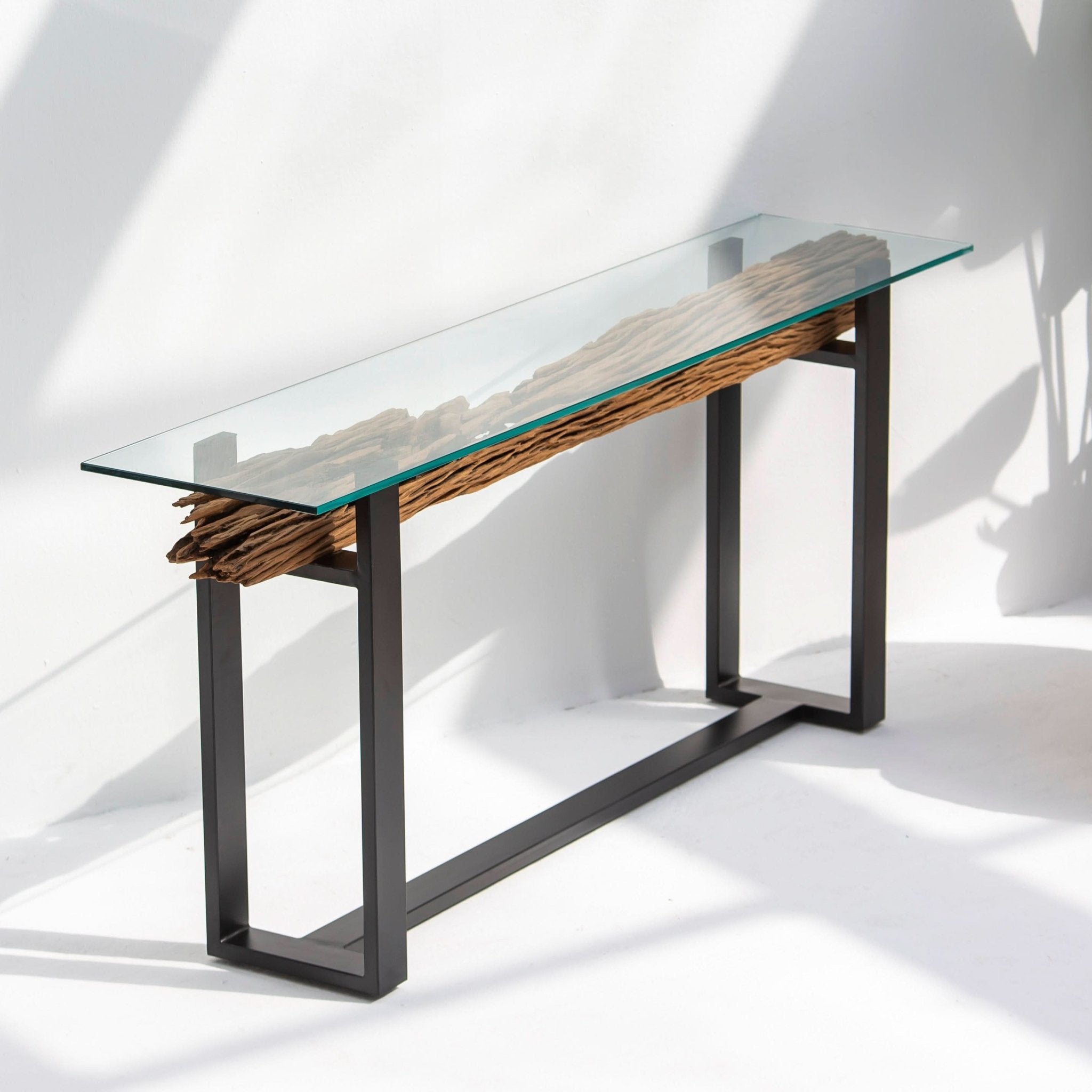RAILWAY LOG CONSOLE TABLE - Art and craft furniture