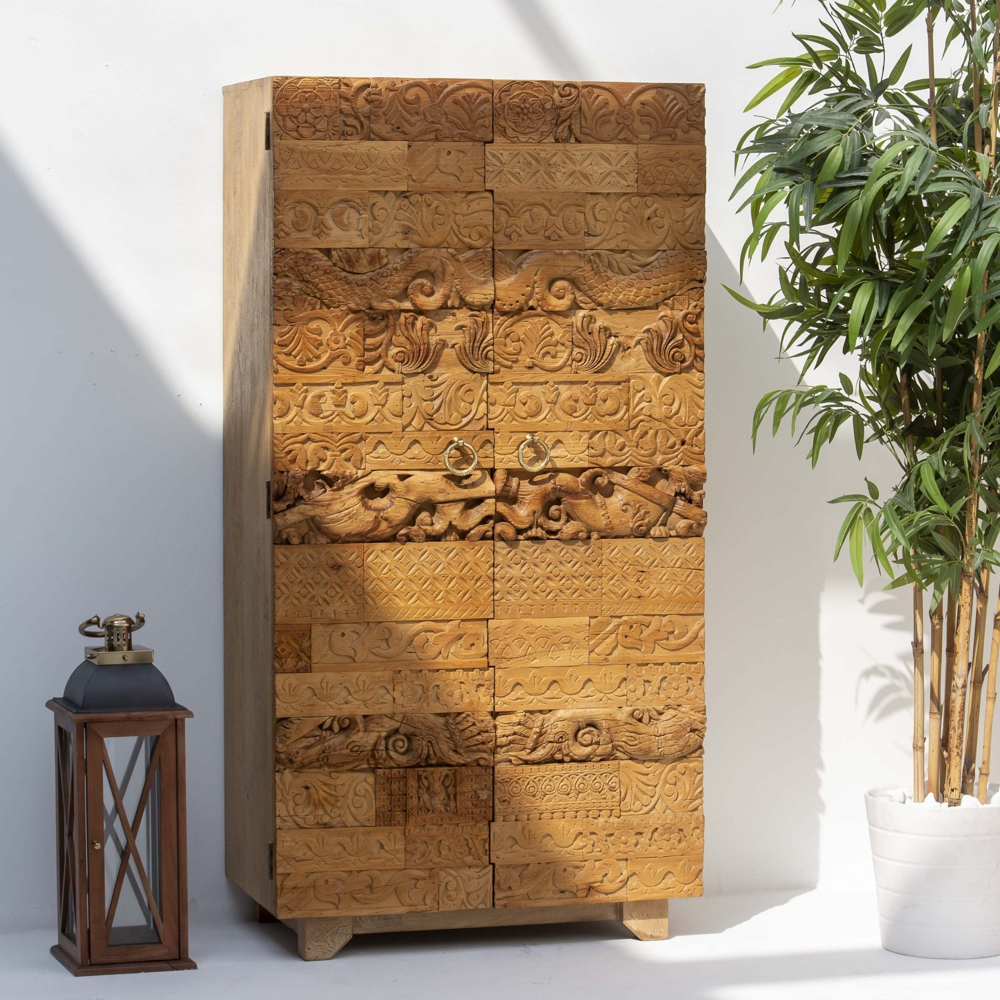 RAJWADA WOODEN CABINET - Art and craft furniture