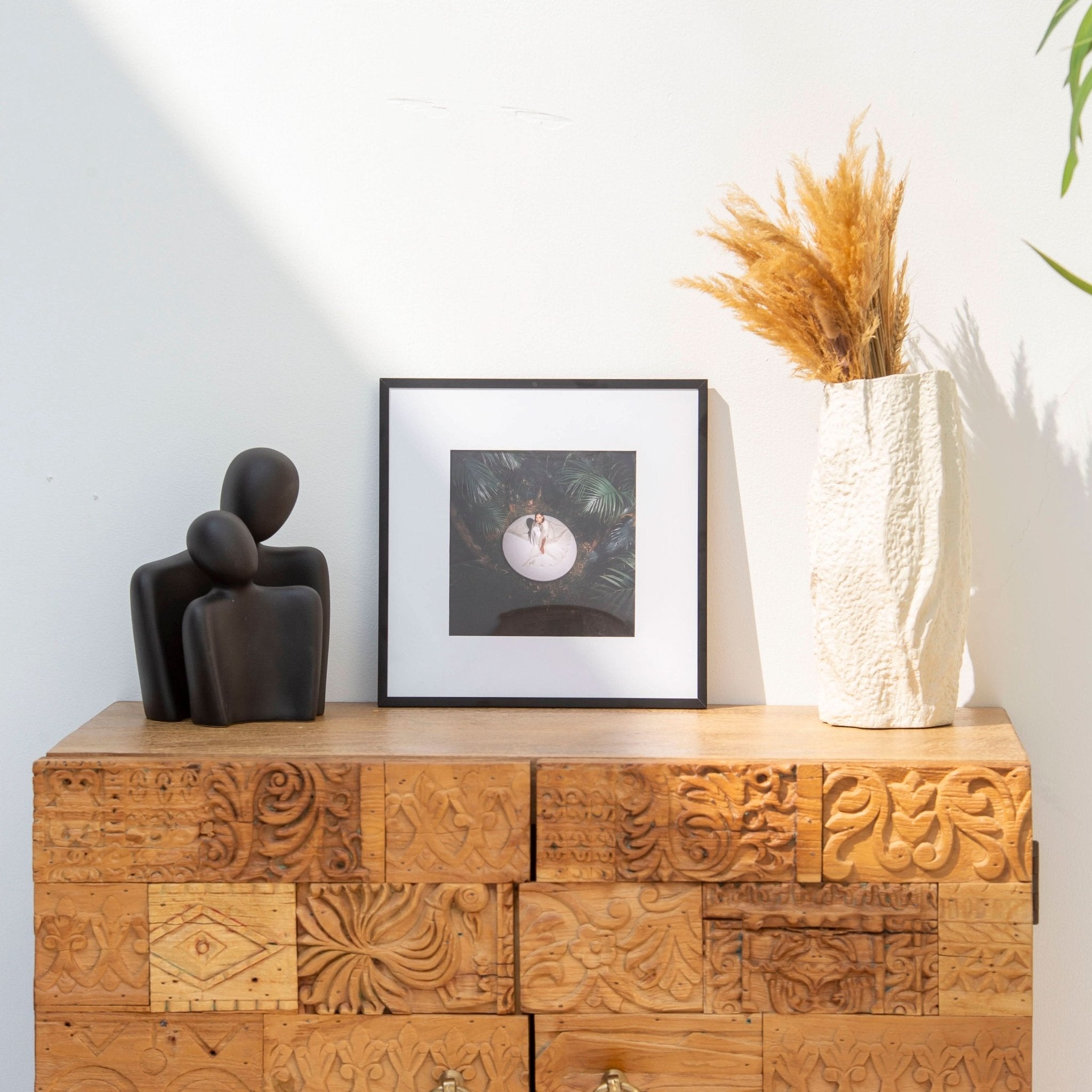 RAJWADA WOODEN TWO DOOR SIDEBOARD - Art and craft furniture