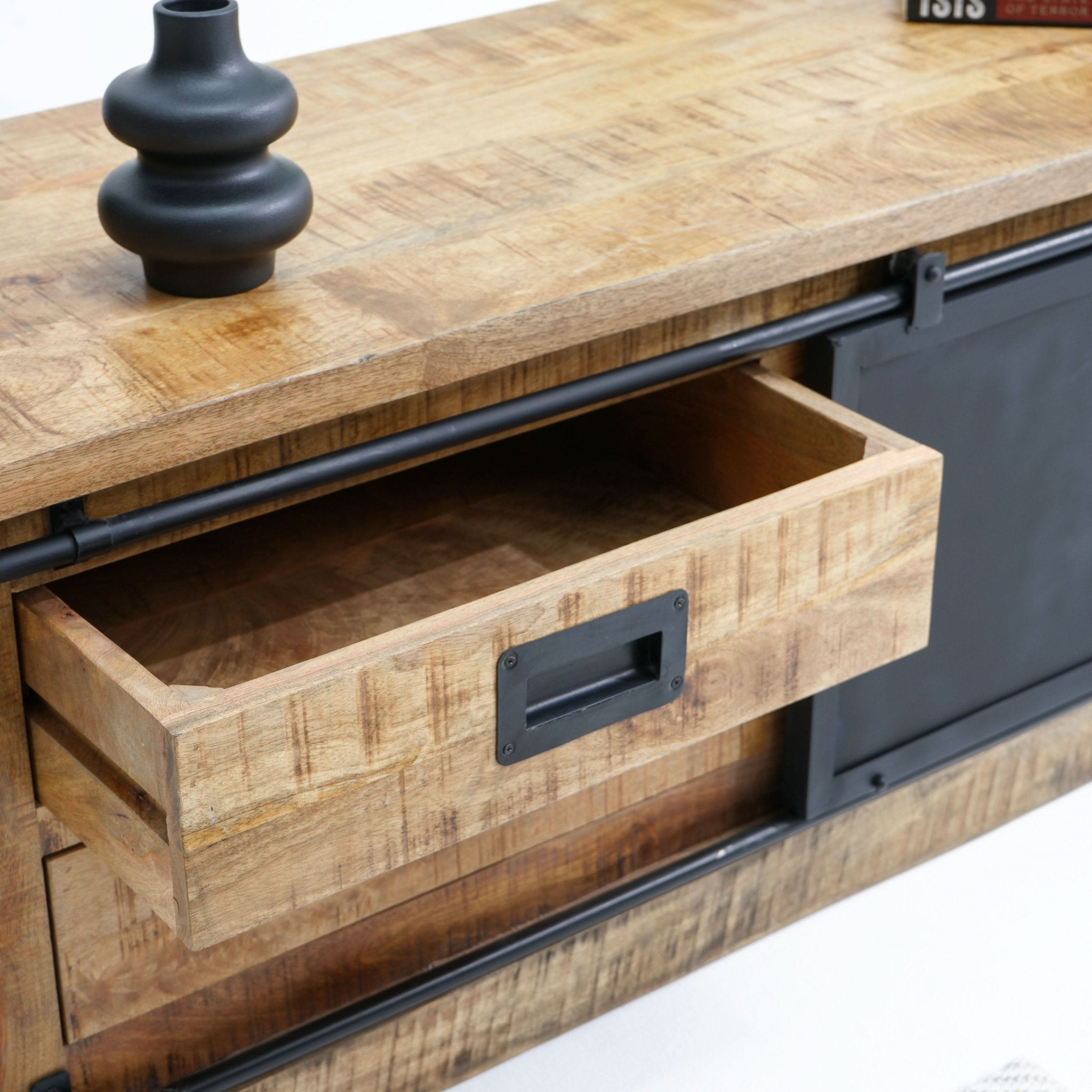 RAWDEN TWO DRAWER ONE DOOR TV STAND - Art and craft furniture