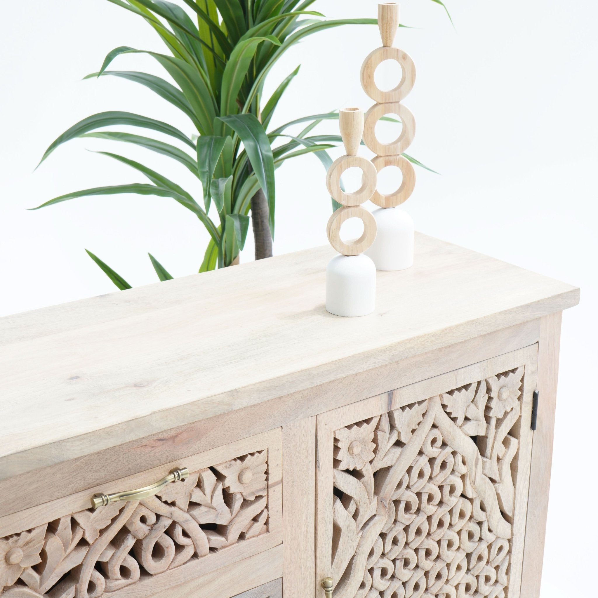 REGAL TWO DOOR THREE DRAWER SIDEBOARD - Art and craft furniture