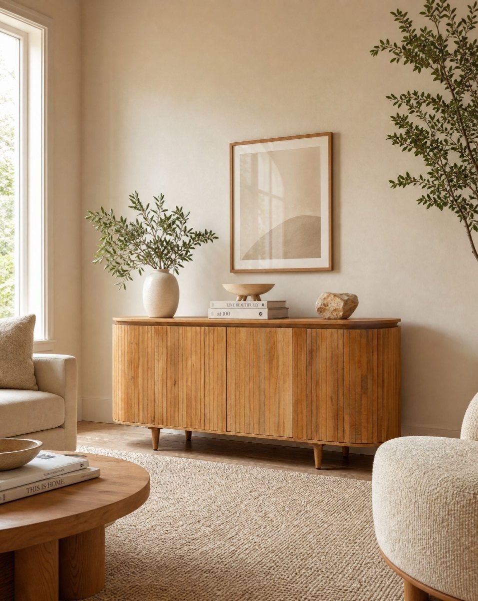 Riviera Half Round Sideboard - Art and craft furniture