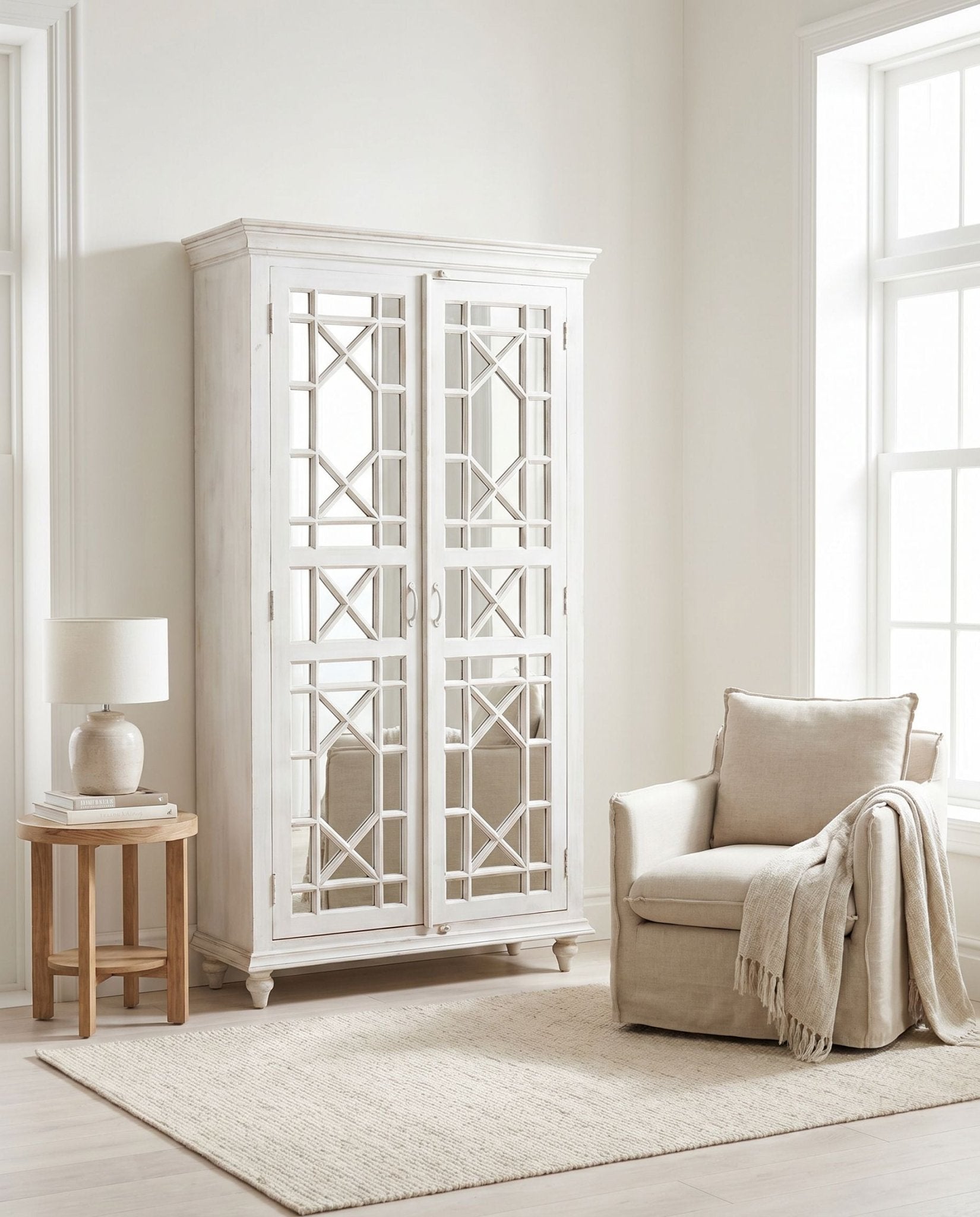 Rovelle Wooden Two Door Cabinet - Art and craft furniture