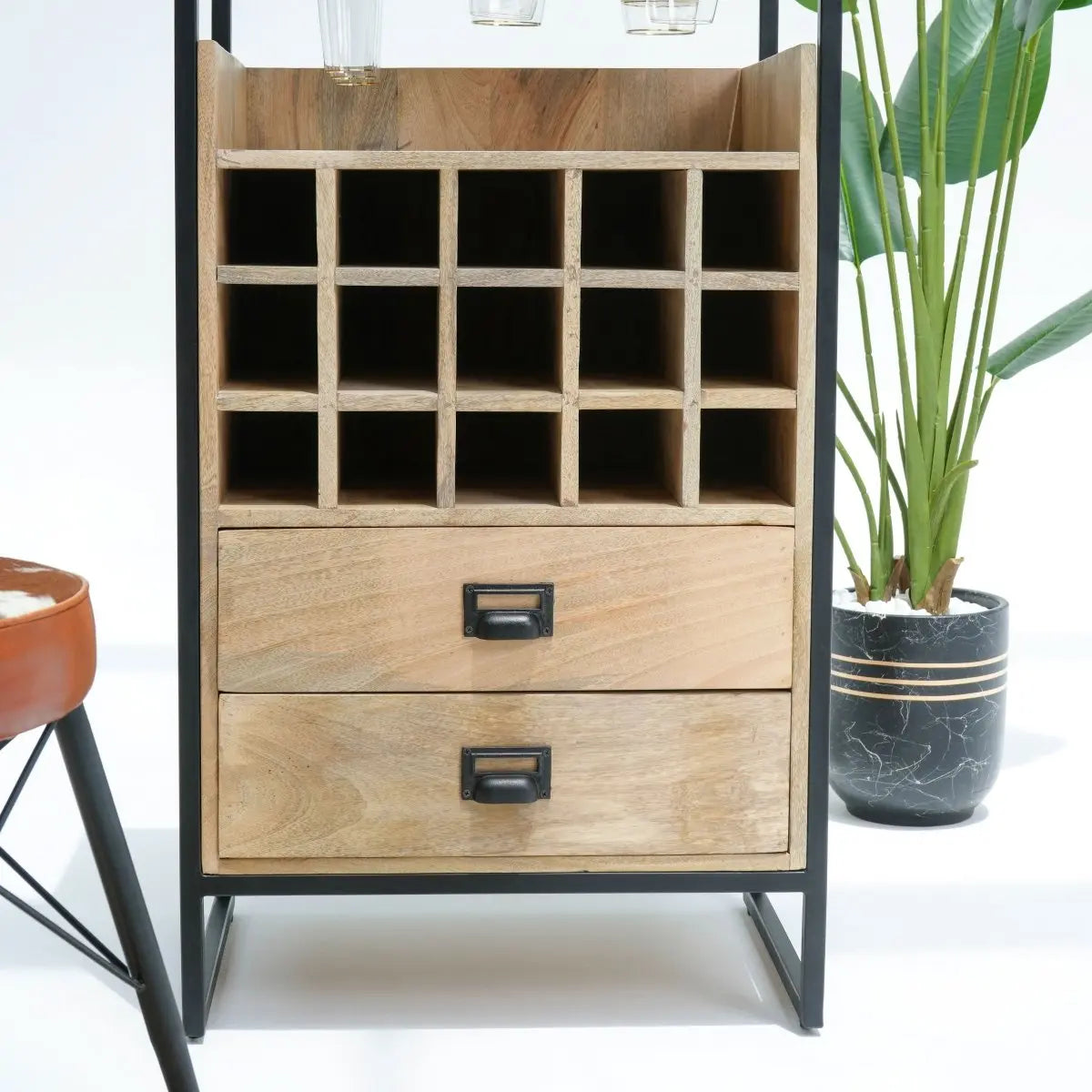 Rustic Refined Single Bar Counter - Art and craft furniture