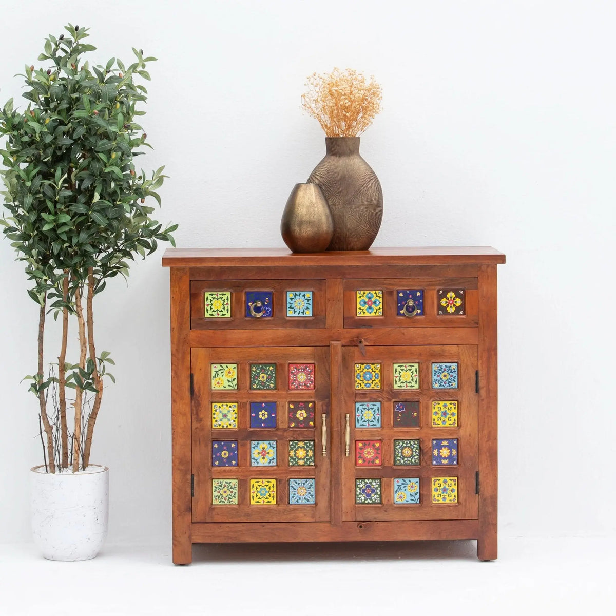 Shestile Wooden Sideboard - Art and craft furniture