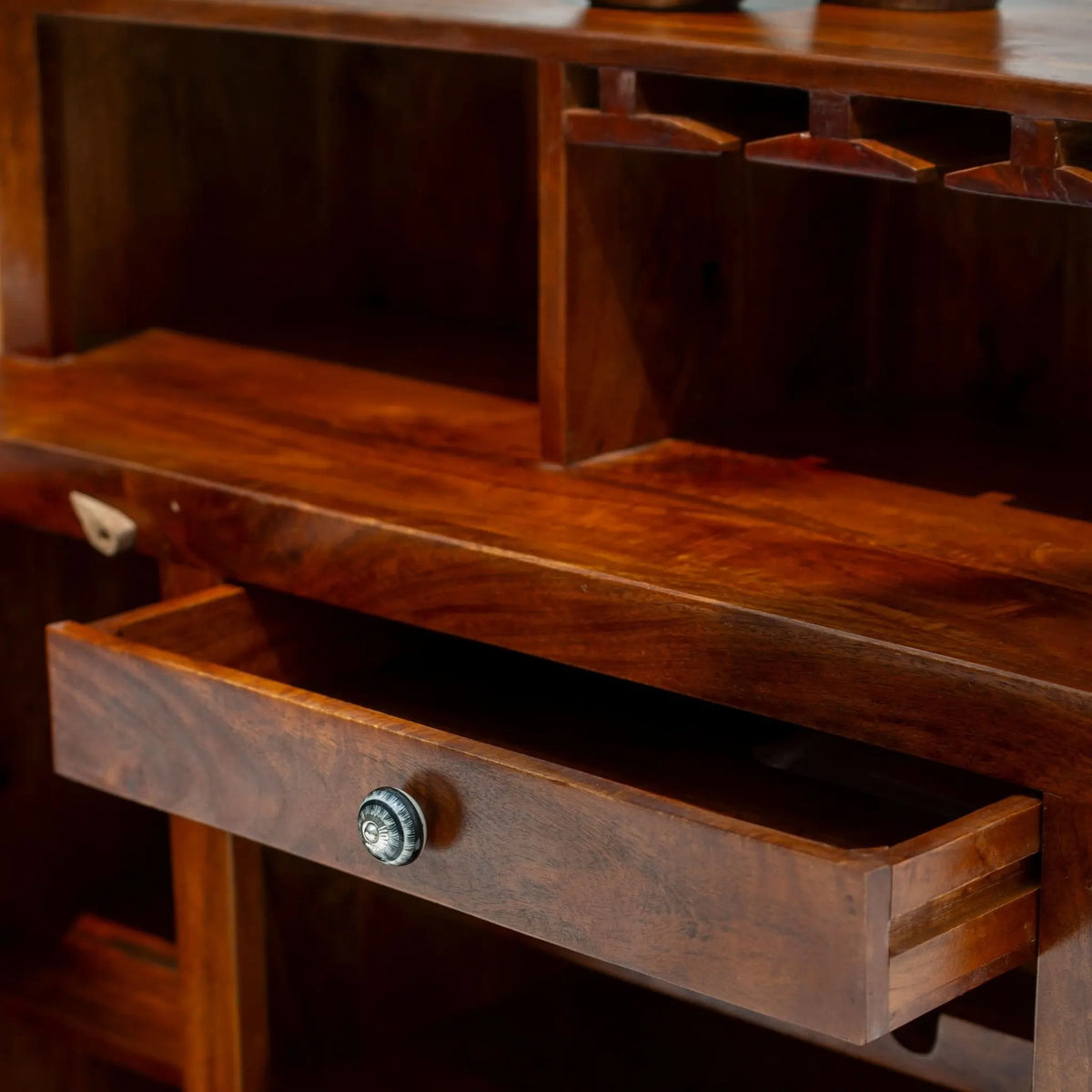 Shestile Wooden Tile Bar Counter - Art and craft furniture