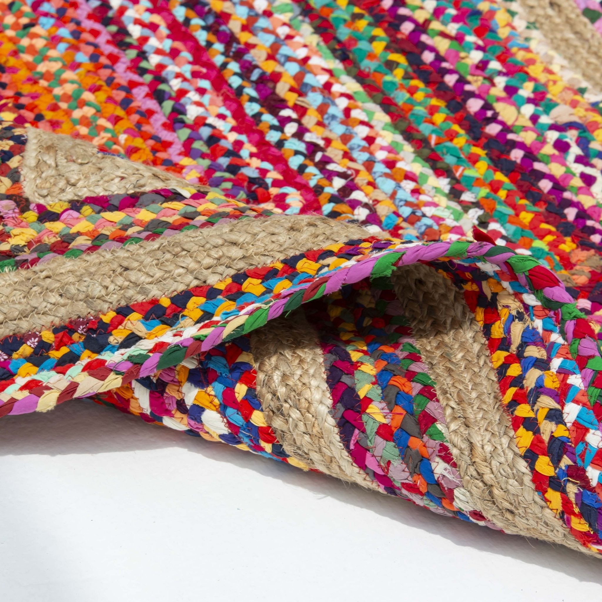 SIERRA JUTE AND CHINDI HANDMADE RUG - Art and craft furniture