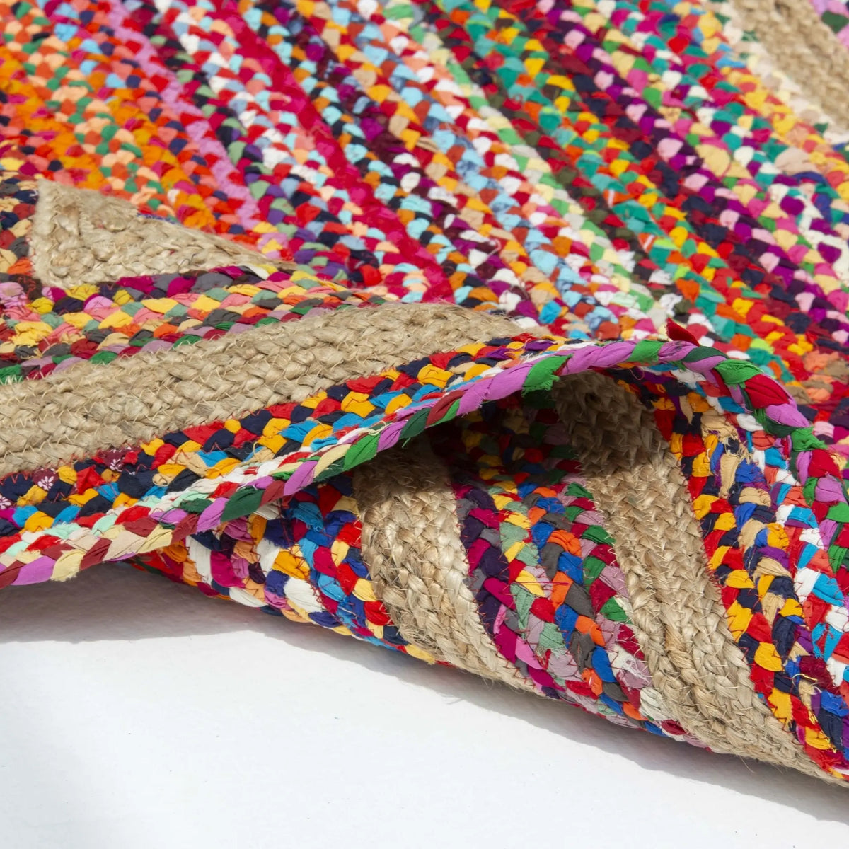 Sierra Jute & Chindi Handmade Rug - Art and craft furniture