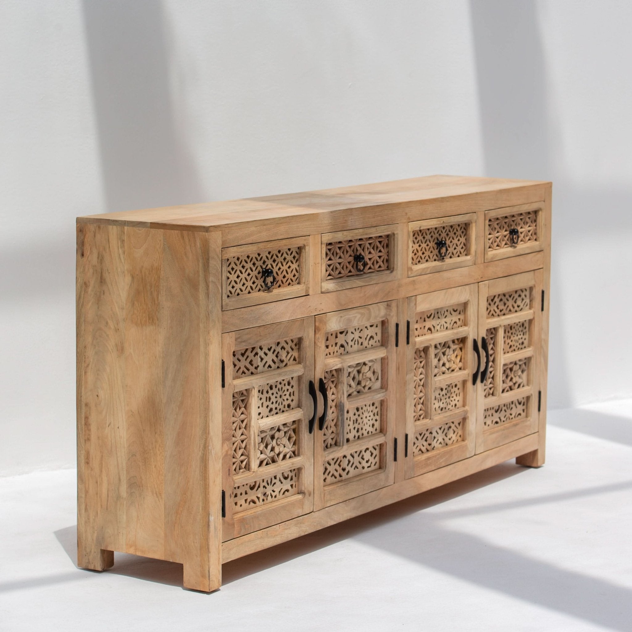 SIERRA WOODEN FOUR DOOR SIDEBOARD - Art and craft furniture