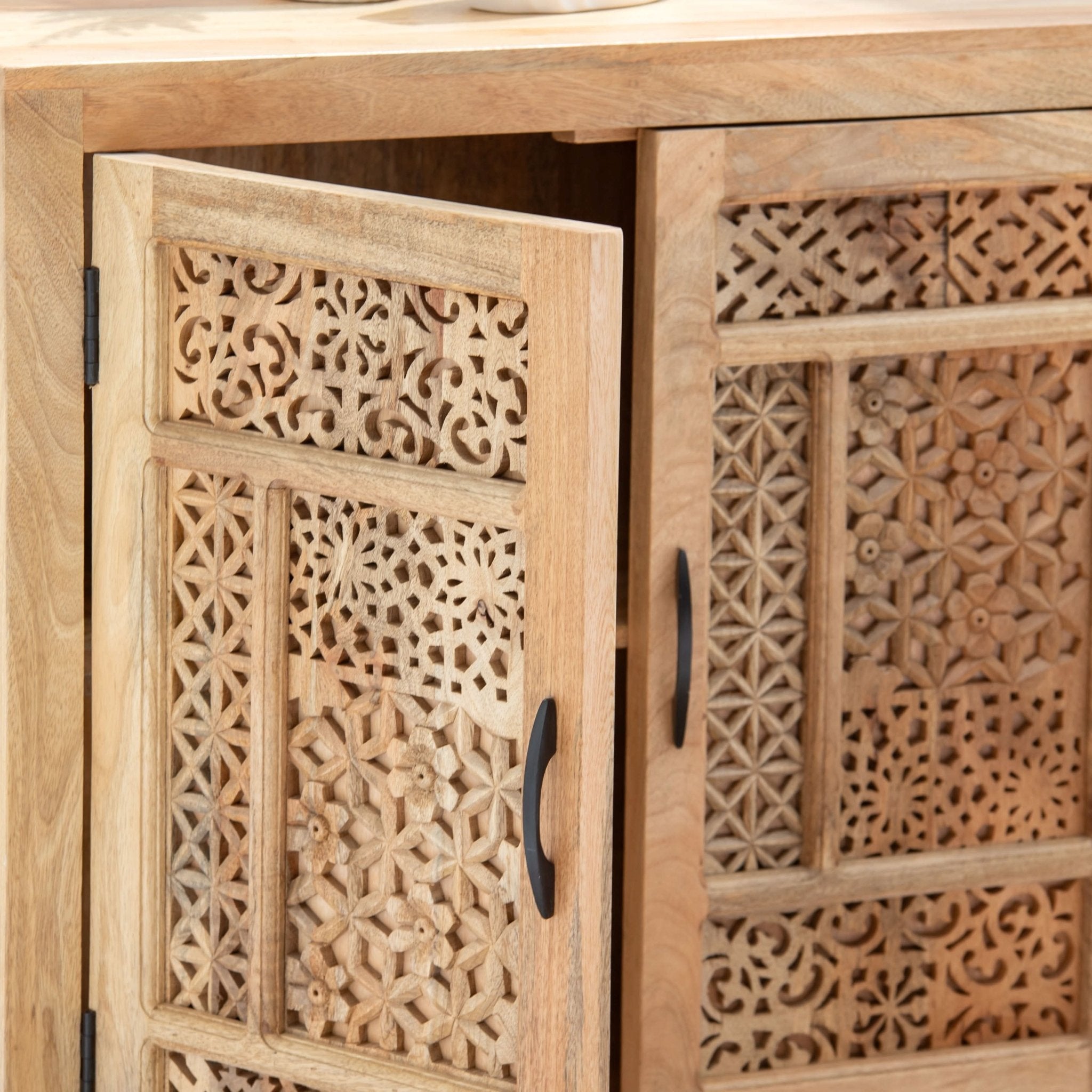SIERRA WOODEN FOUR DOOR SIDEBOARD - Art and craft furniture
