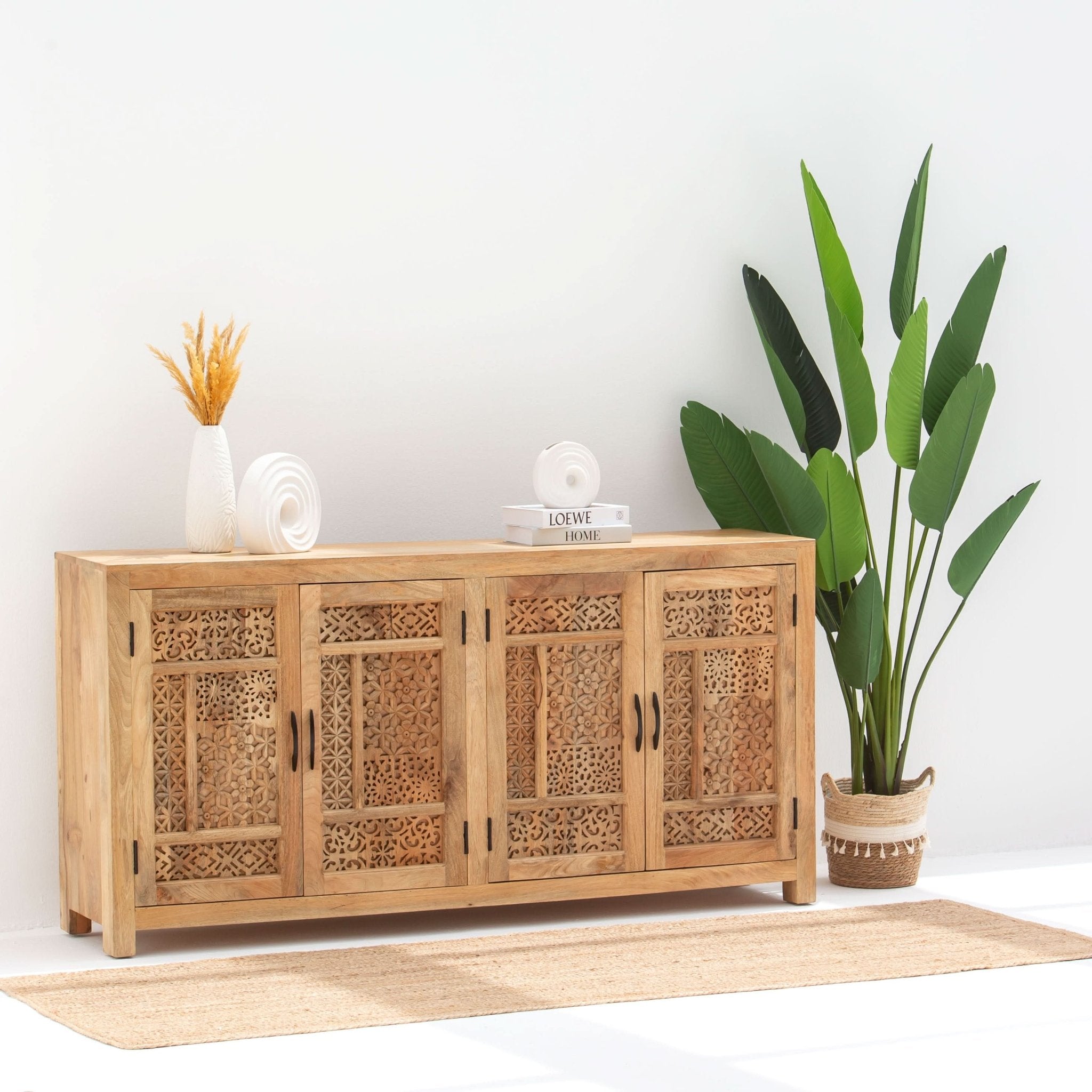 SIERRA WOODEN FOUR DOOR SIDEBOARD - Art and craft furniture