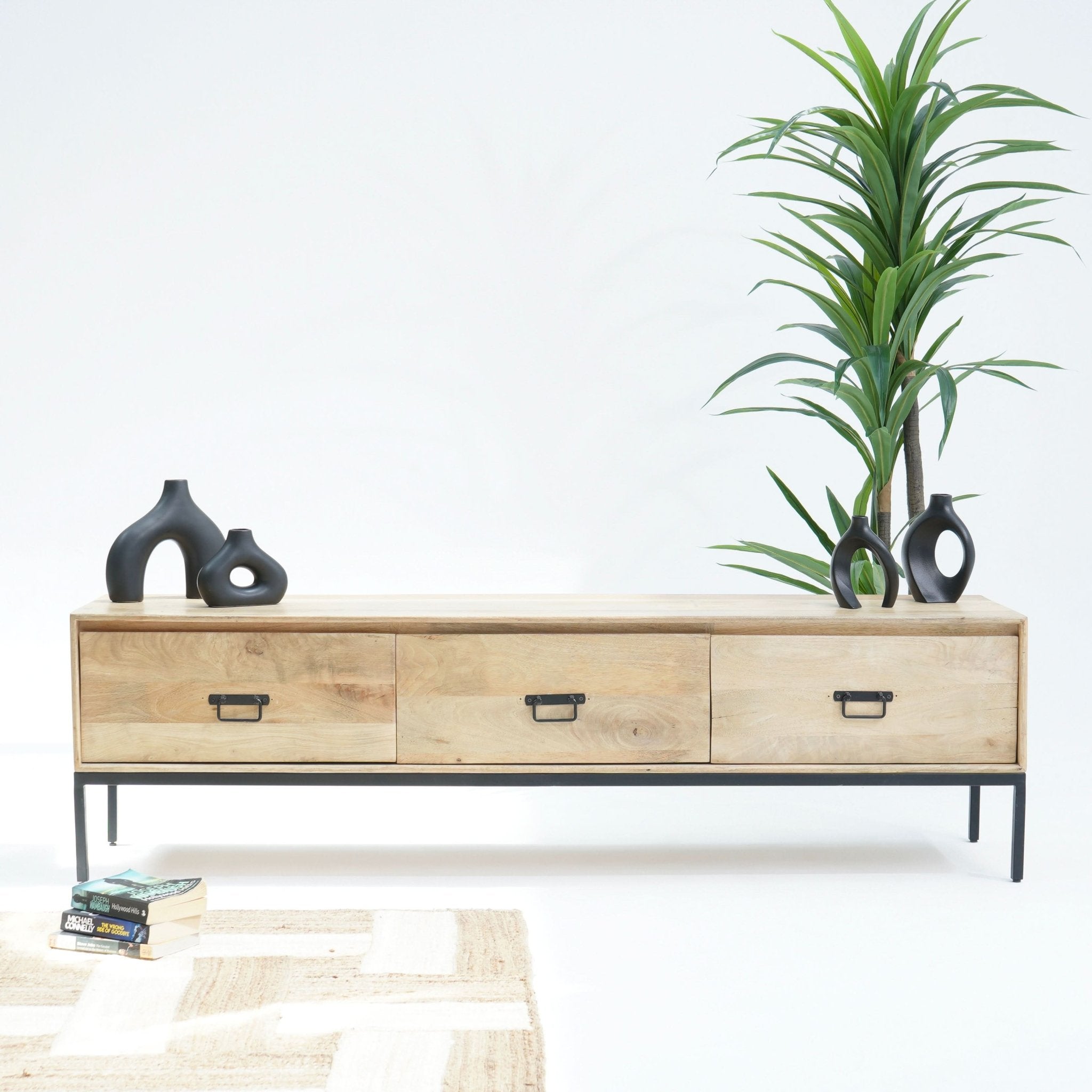 SKYLINE THREE DRAWER TV STAND - Art and craft furniture