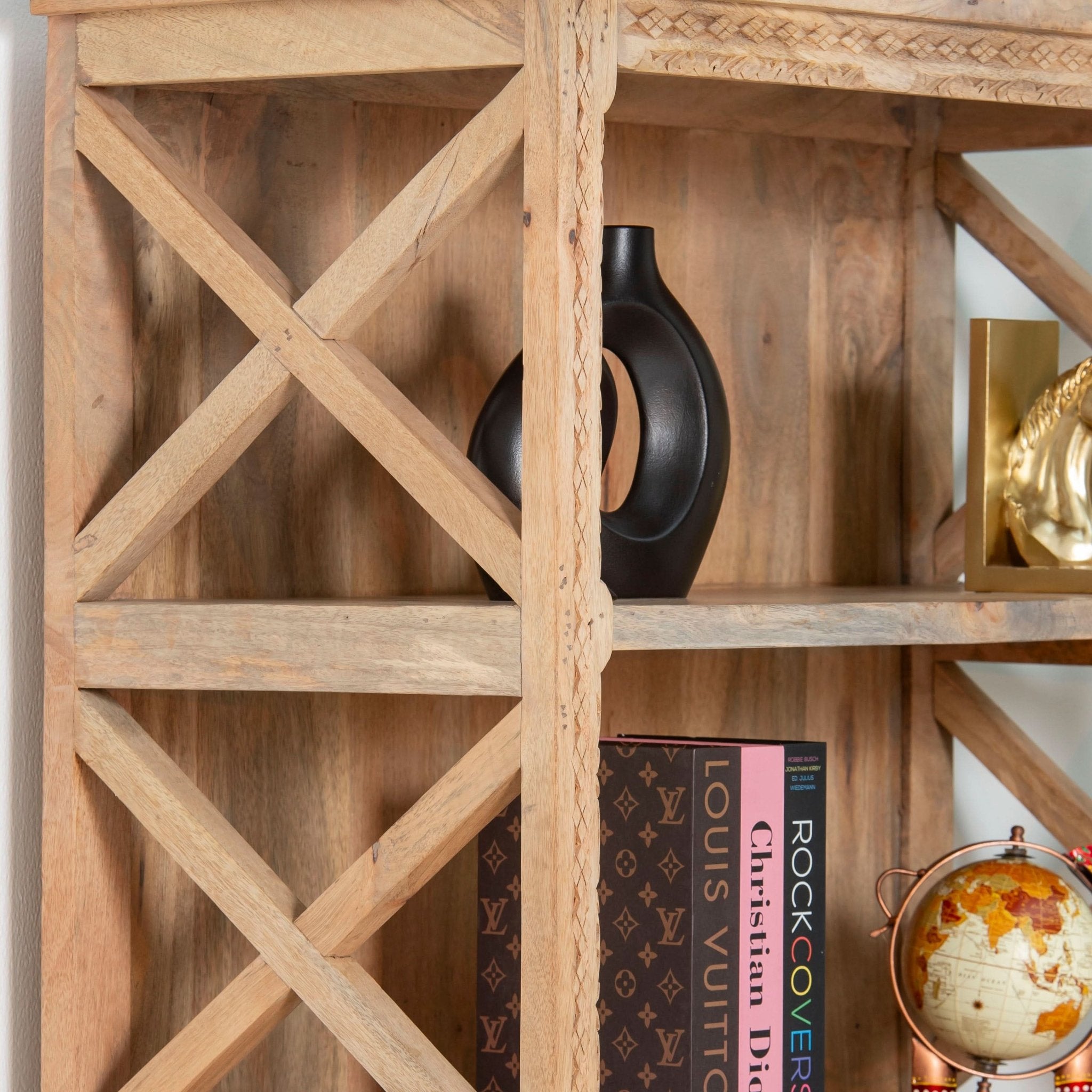 STOCKHOLM WOODEN BOOKSHELF - Art and craft furniture