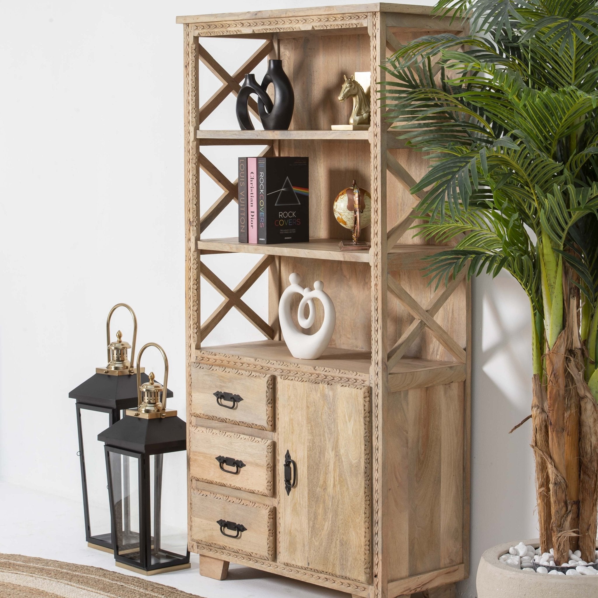 STOCKHOLM WOODEN BOOKSHELF - Art and craft furniture