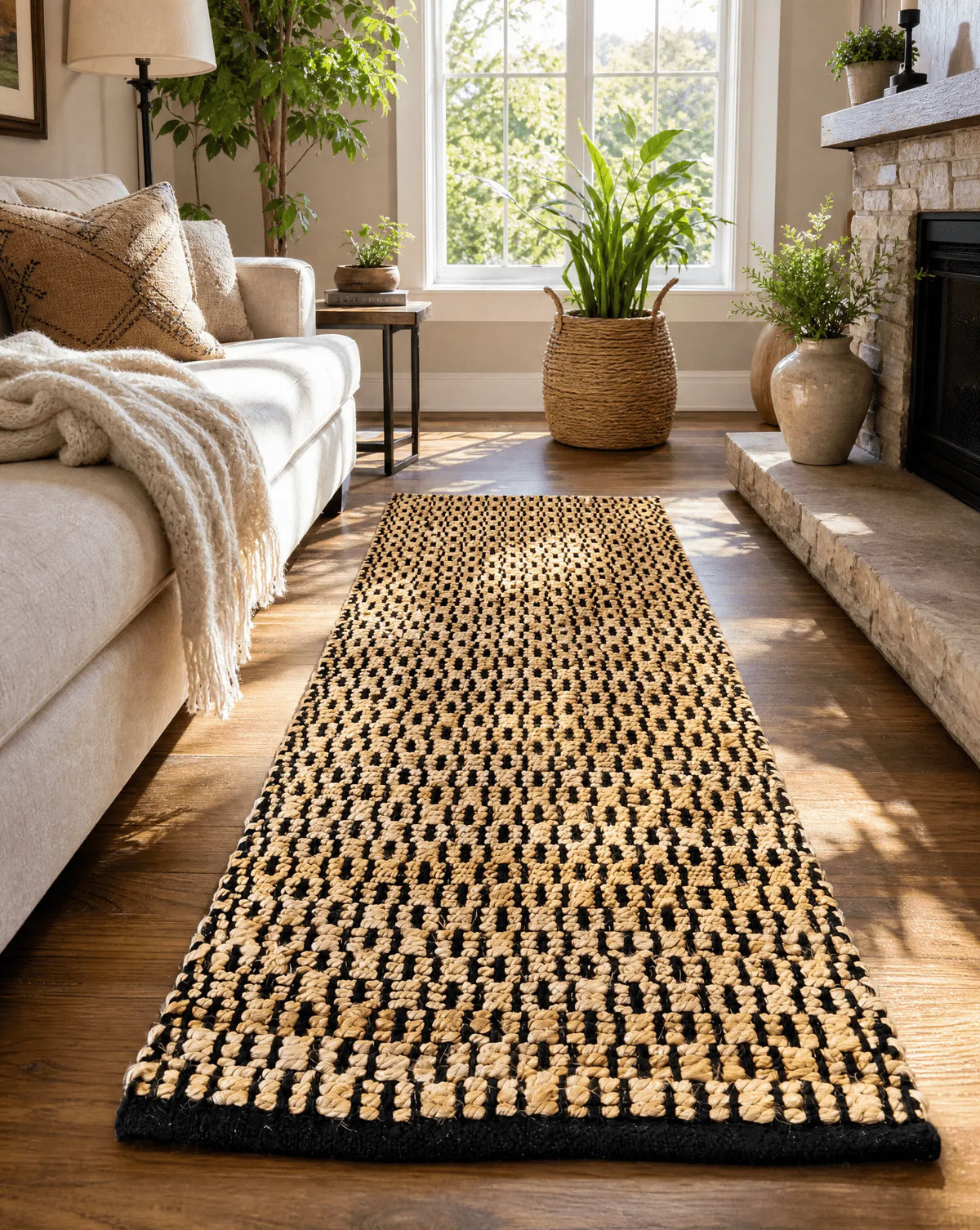Terra Weave Cotton & Jute Rug - Art and craft furniture